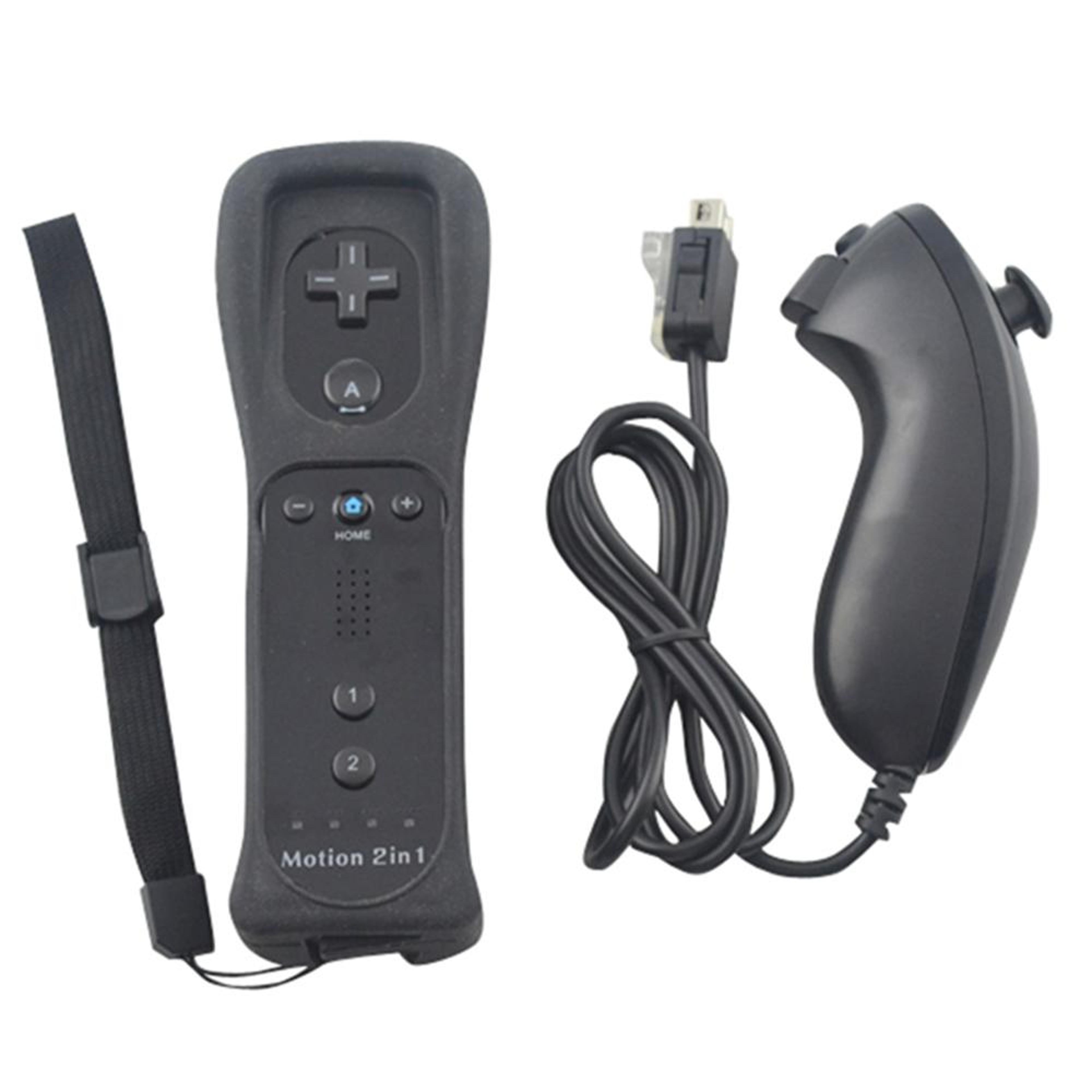 wii wireless game controller with built-in speaker, silicone case and wrist strap