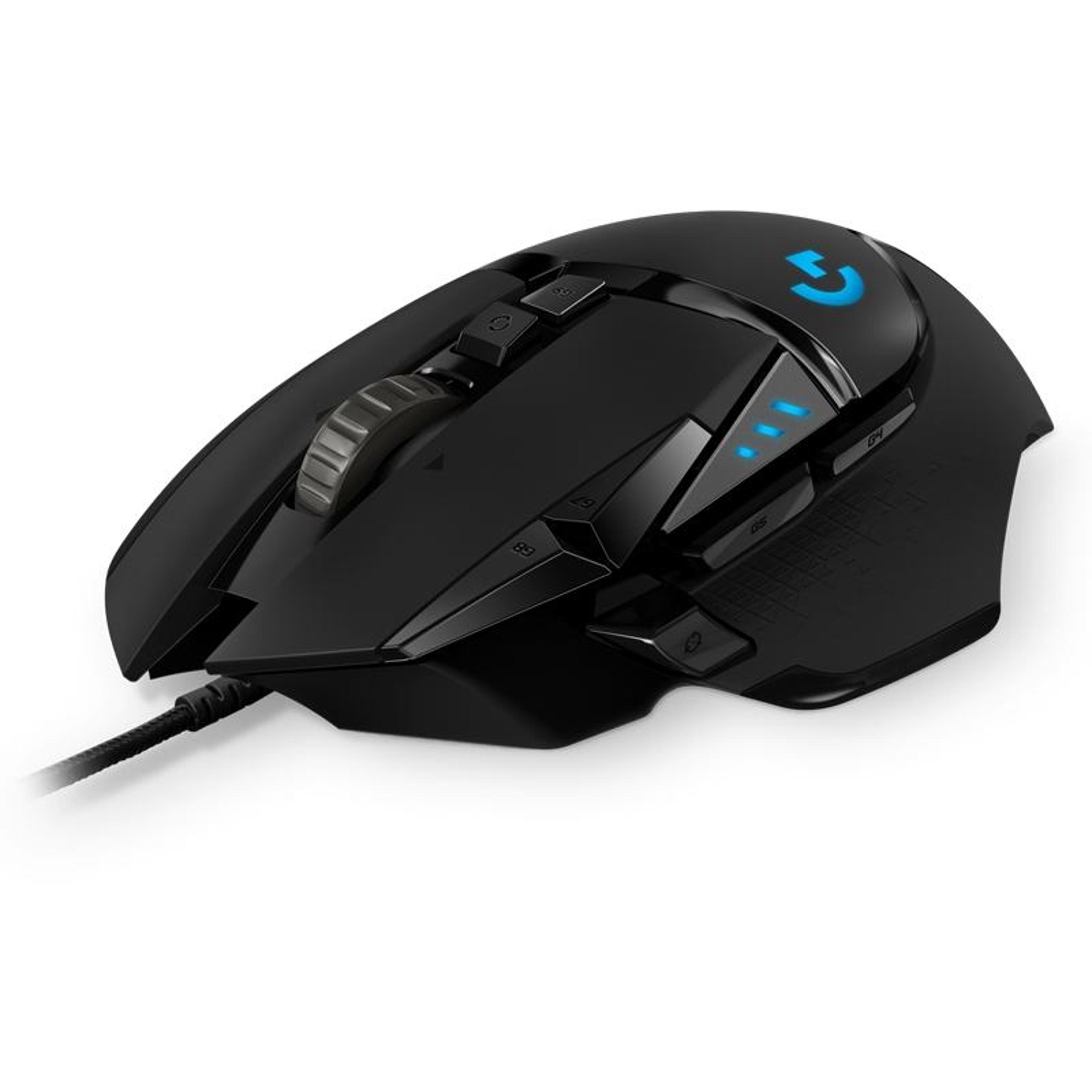 logitech g502 hero wired gaming mouse with 11 programmable buttons and rgb