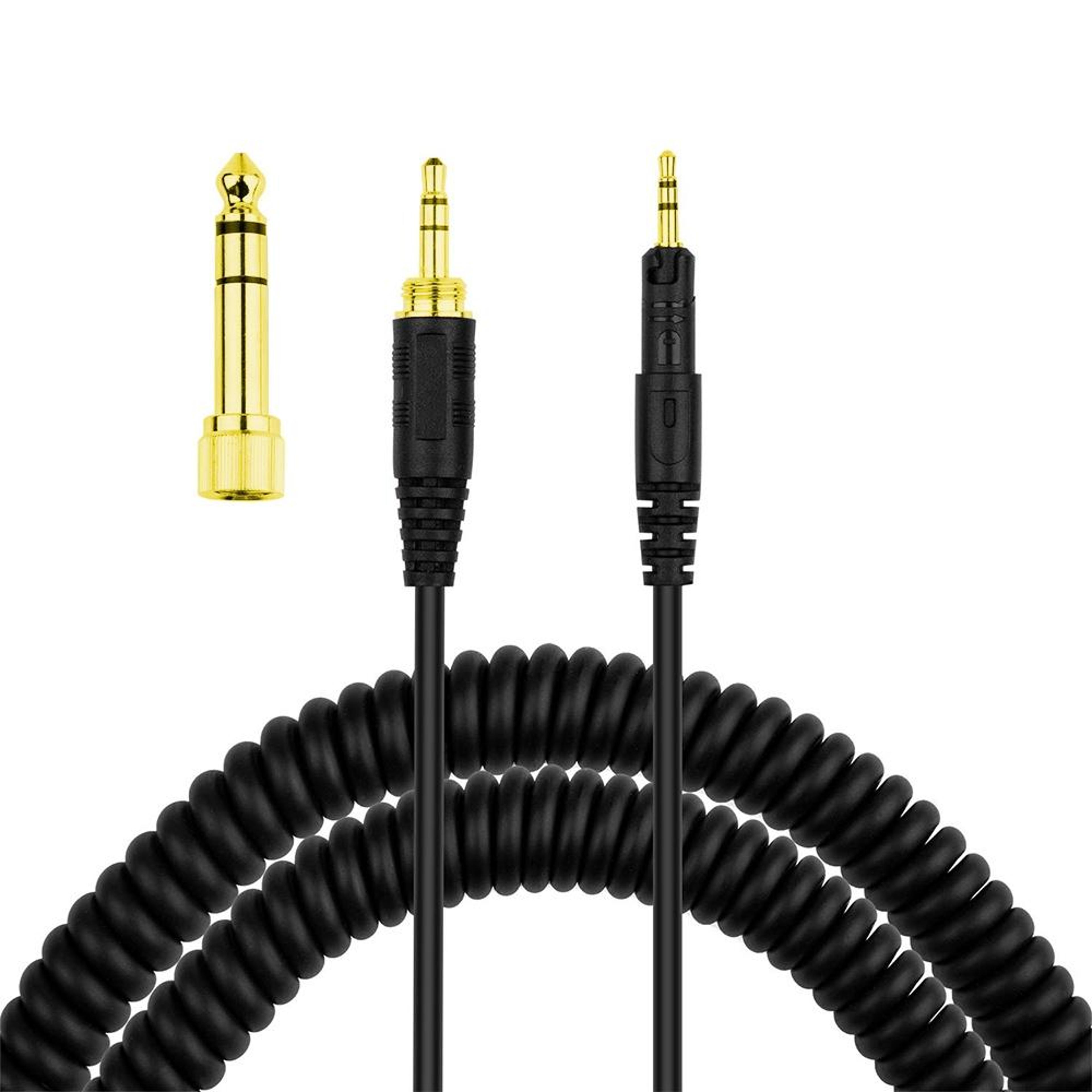 zs0088 audio-technica ath-m50x replacement cable and ath-m40x coiled headphone cable 1.4m-3m