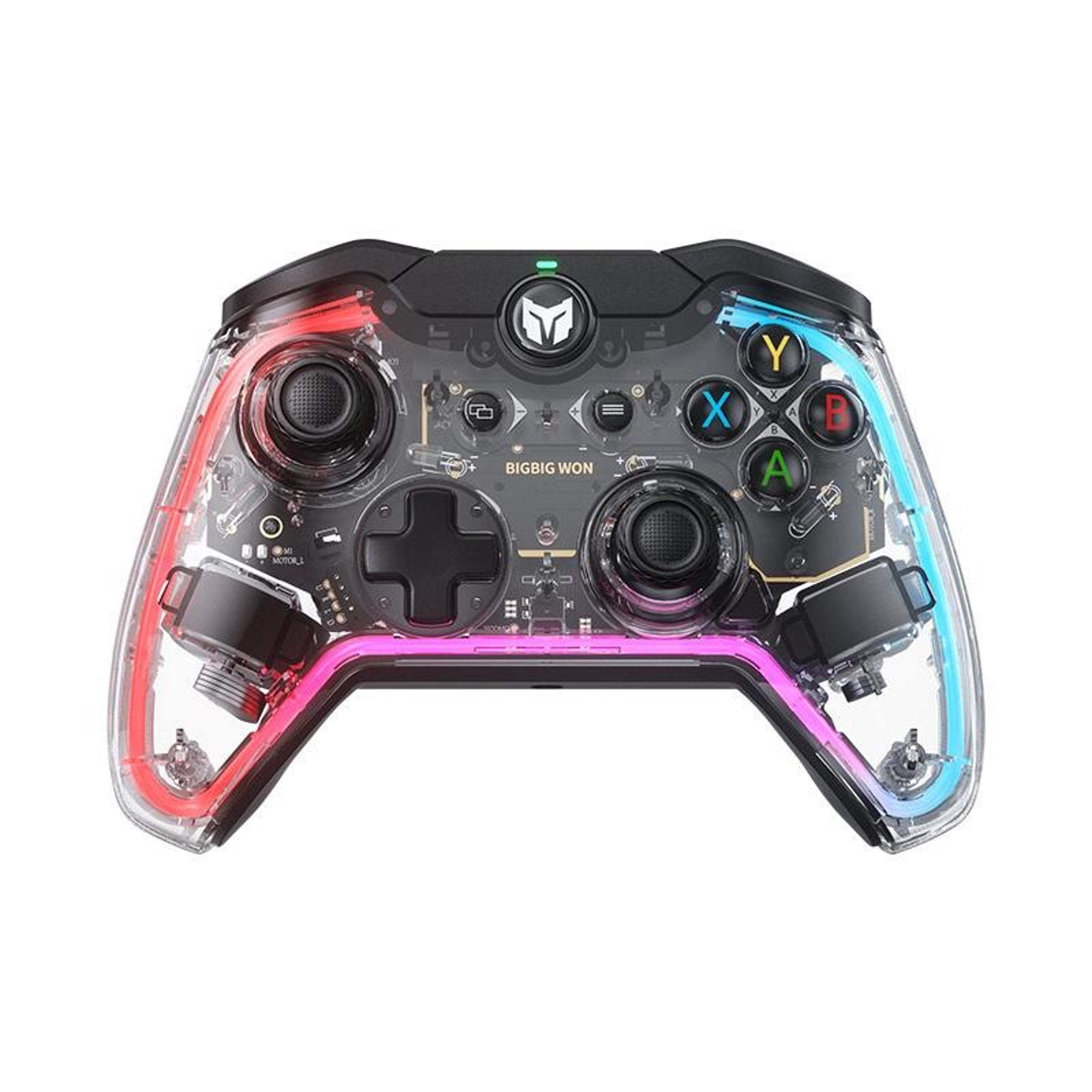 bigbigwon c1 s rgb wired pc and switch controller with programmable buttons