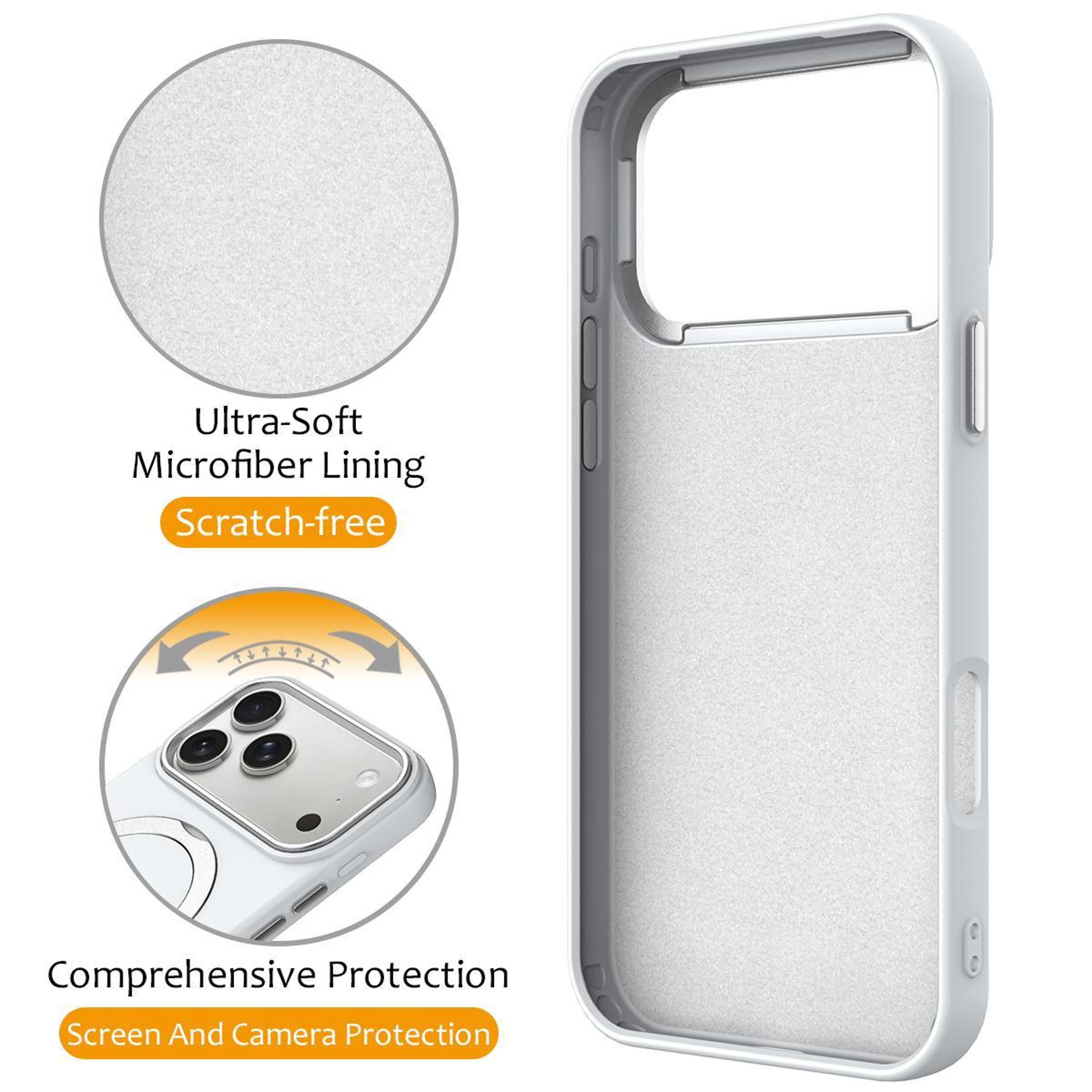 IPhone 18 Pro Max Ring Holder Case With 360 Stand Hybrid Protective Case With TPU PC Construction 2