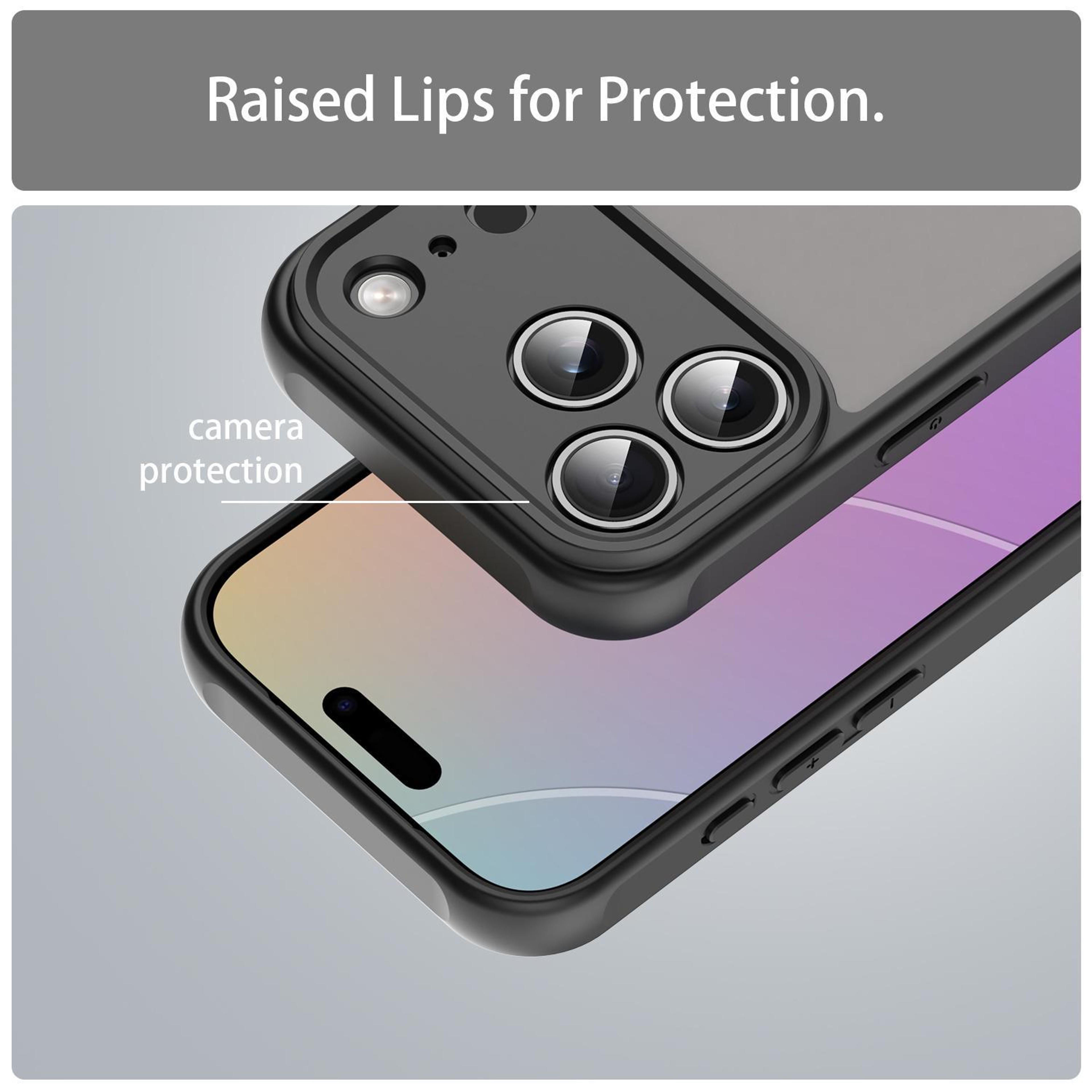 Fan Dun IPhone 18 Pro Case With Frosted TPU PC Hybrid Protection 6