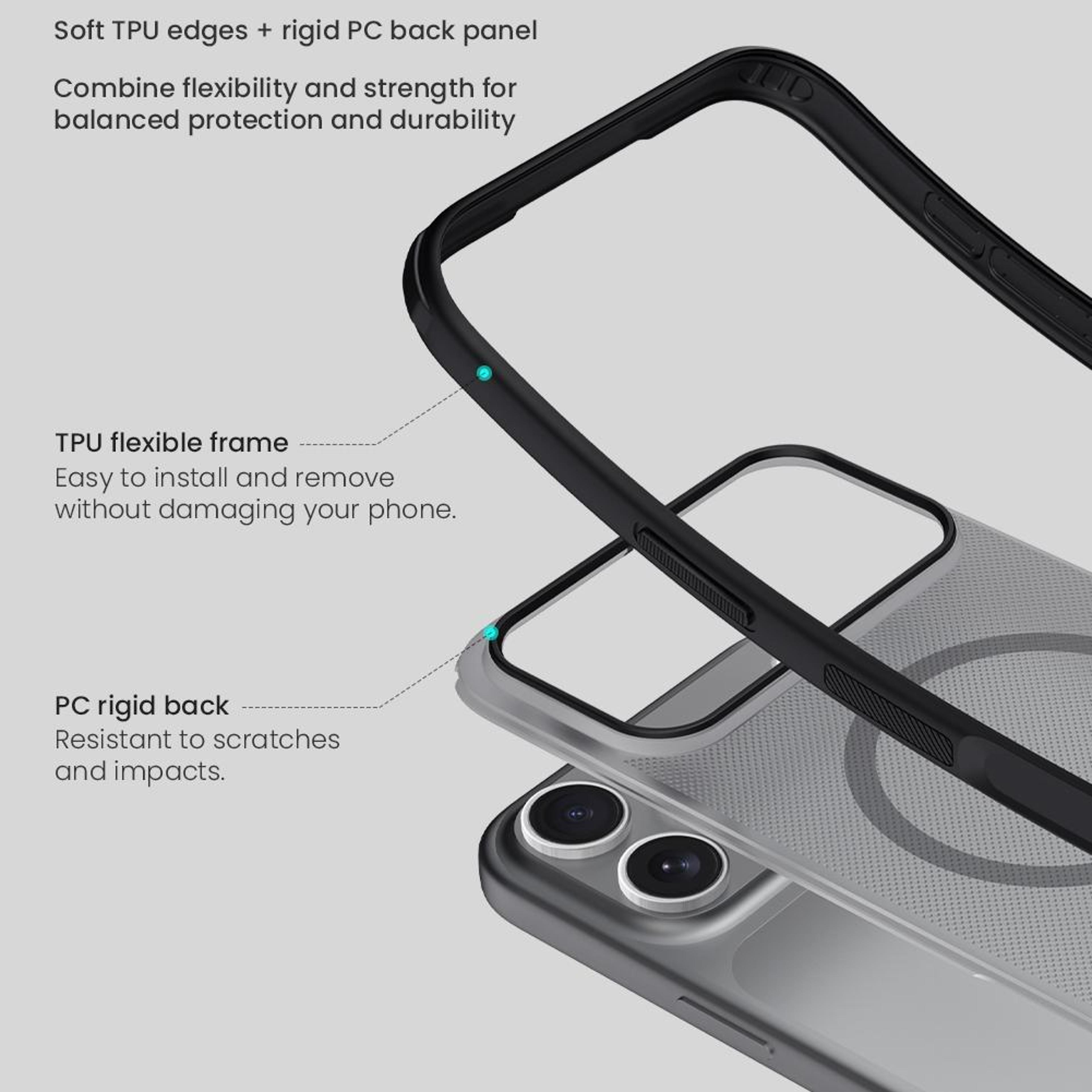 NILLKIN Frosted Shield Pro IPhone 18 Pro Max MagSafe Case With DualLayer Protection 6