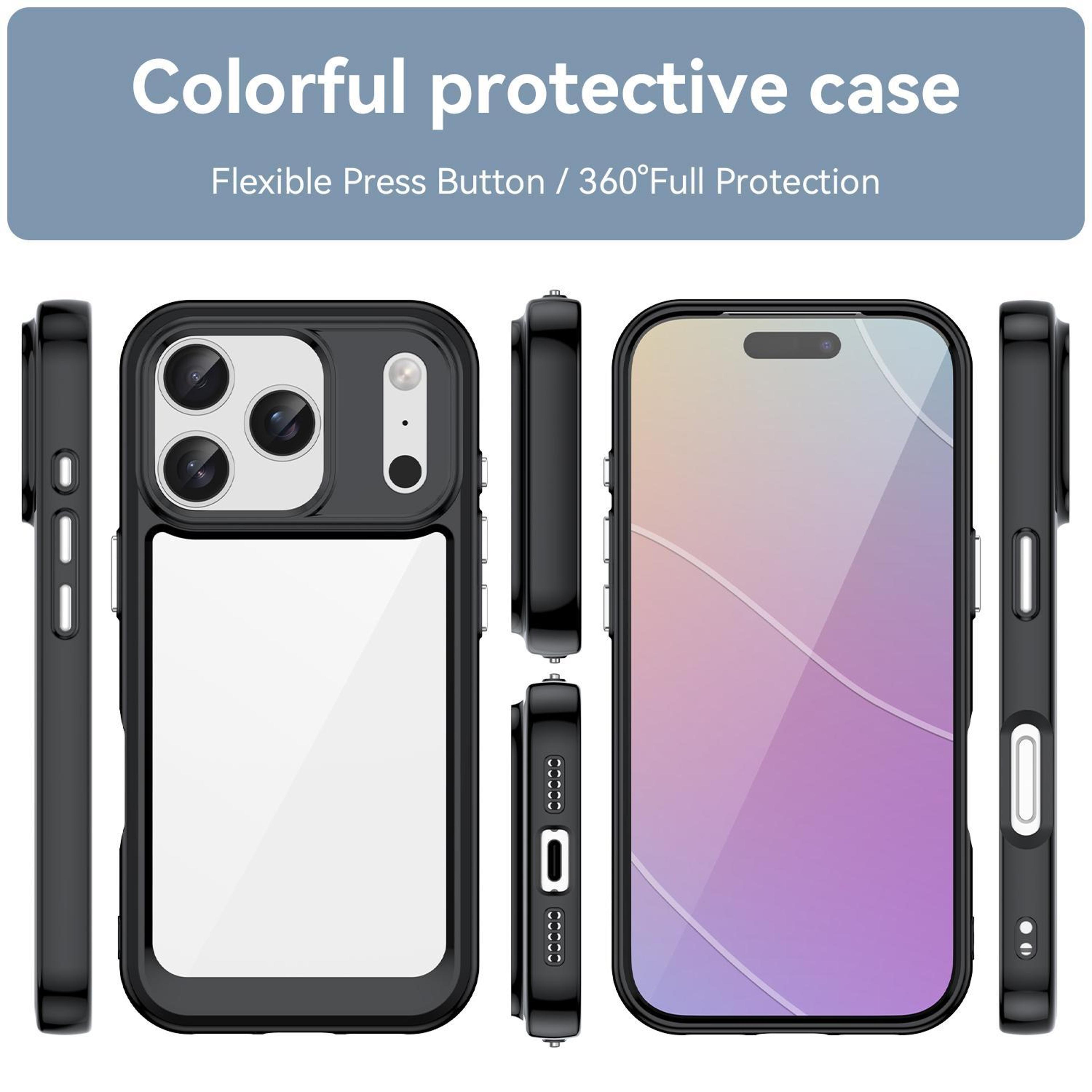 Colorful IPhone 18 Pro Acrylic TPU Slim Protective Case 1