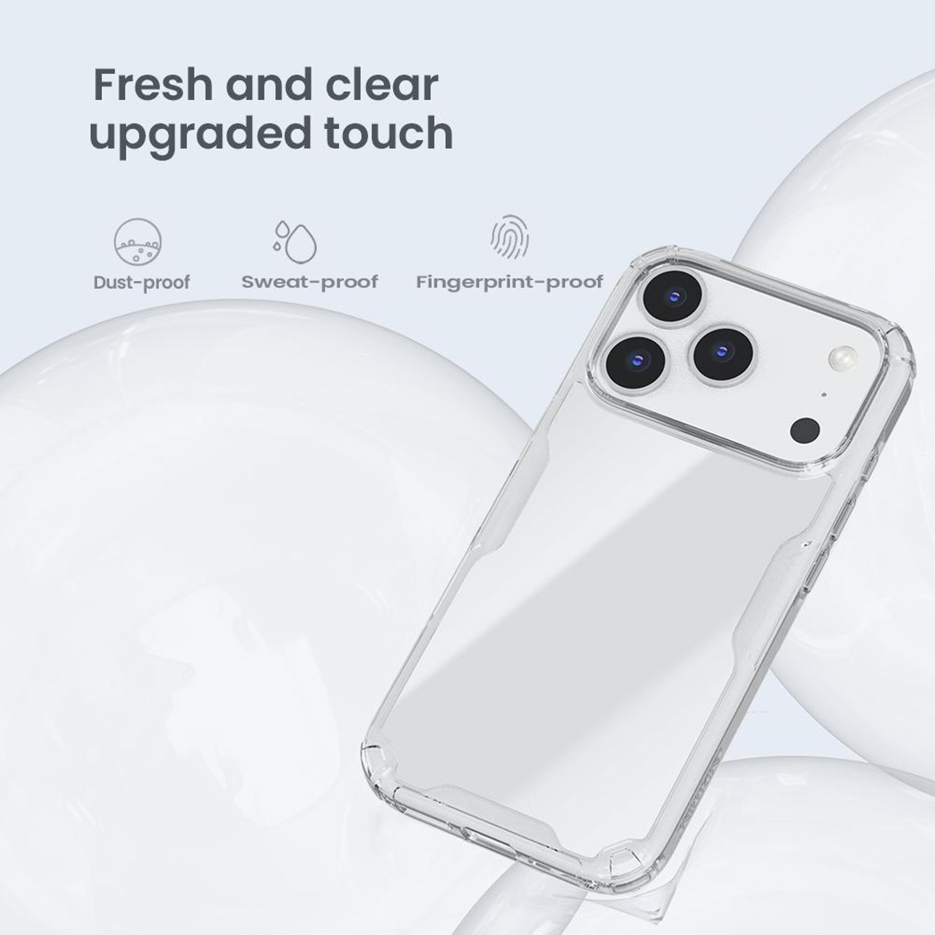 NILLKIN Ultra Clear IPhone 18 Pro Max Case With PC And TPU Protection  White 6