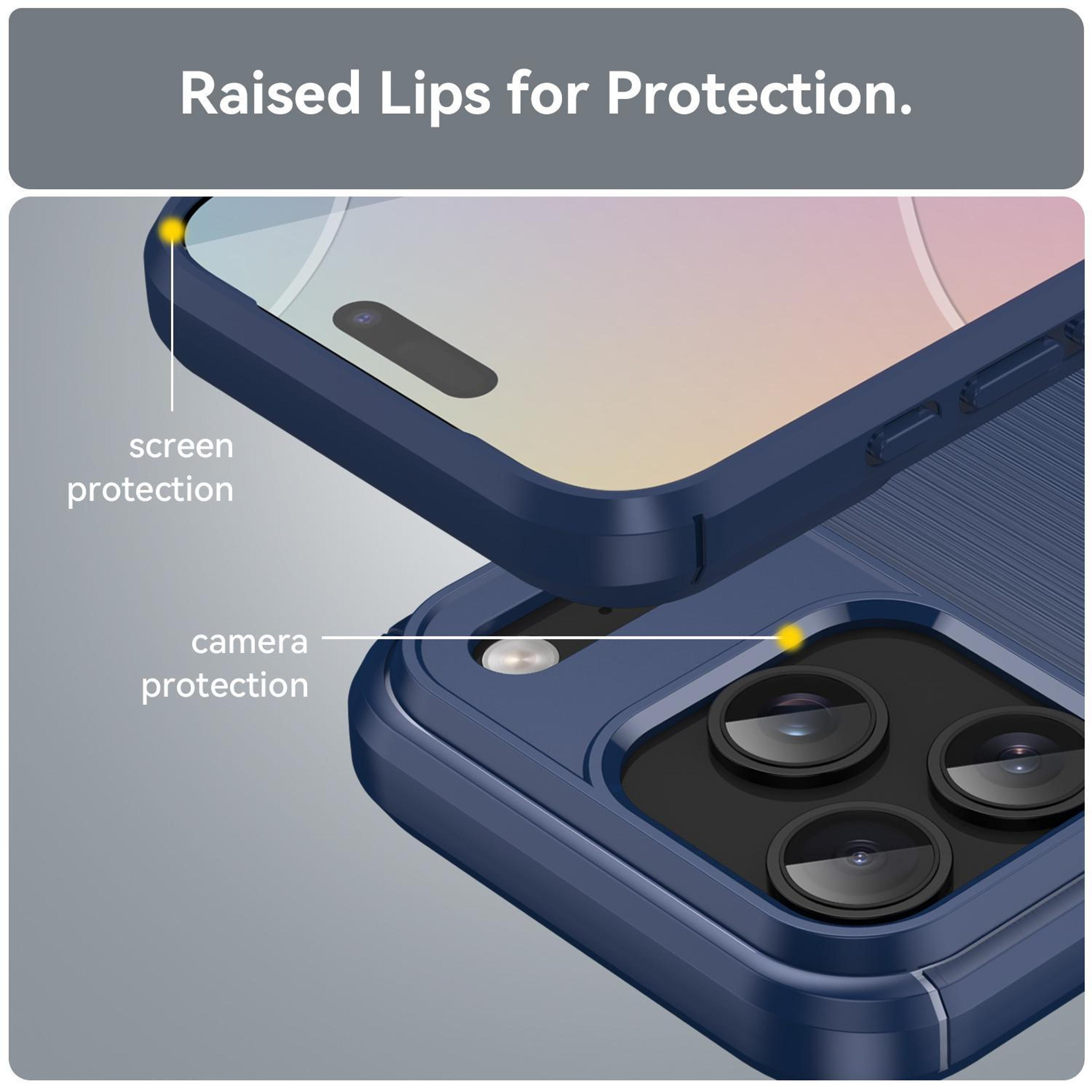 IPhone 18 Pro Carbon Fiber TPU Case  Slim Brushed Texture Everyday Protection 5