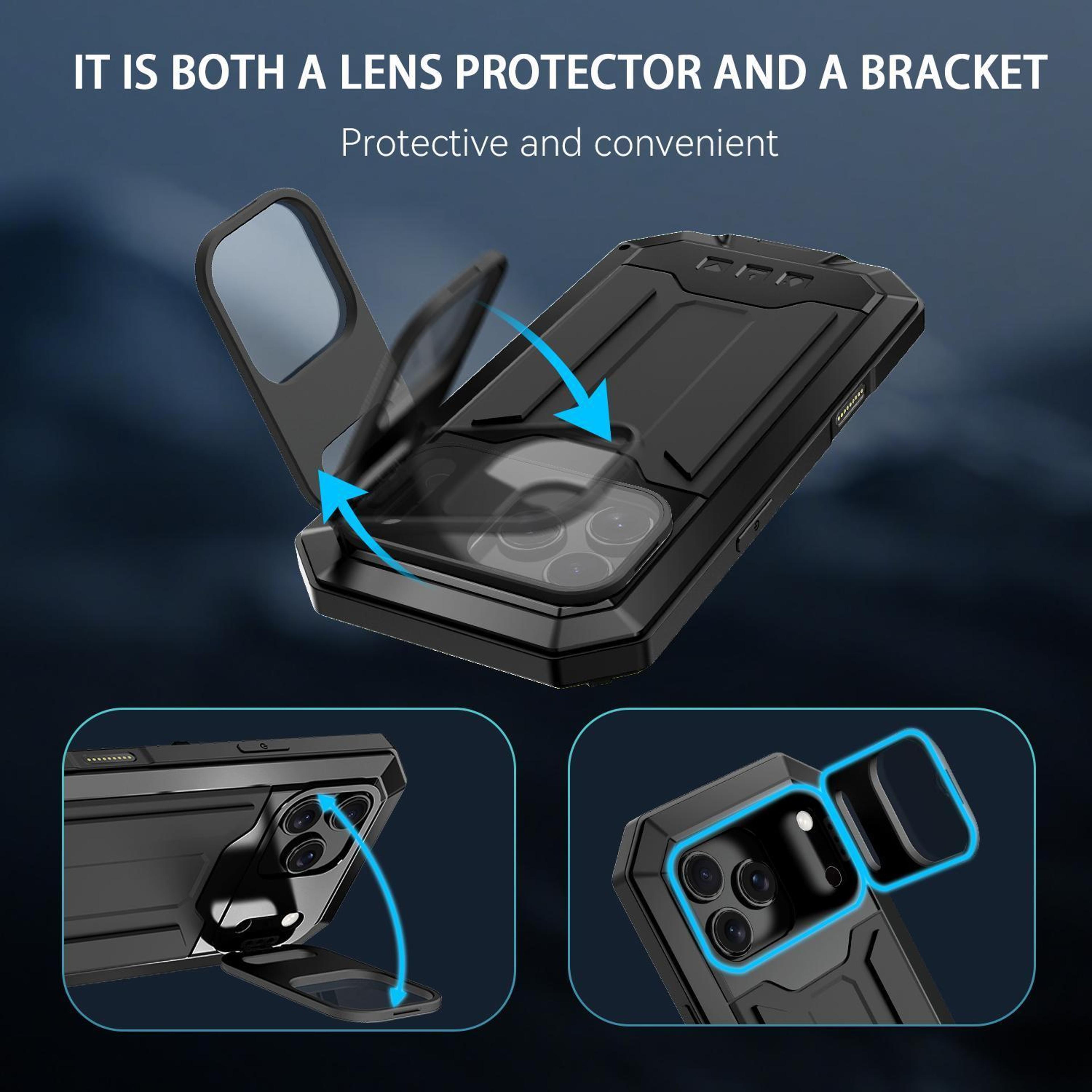 RJUST IPhone 18 Pro Case With Sliding Camera Cover IP54 Protection And Holder 4