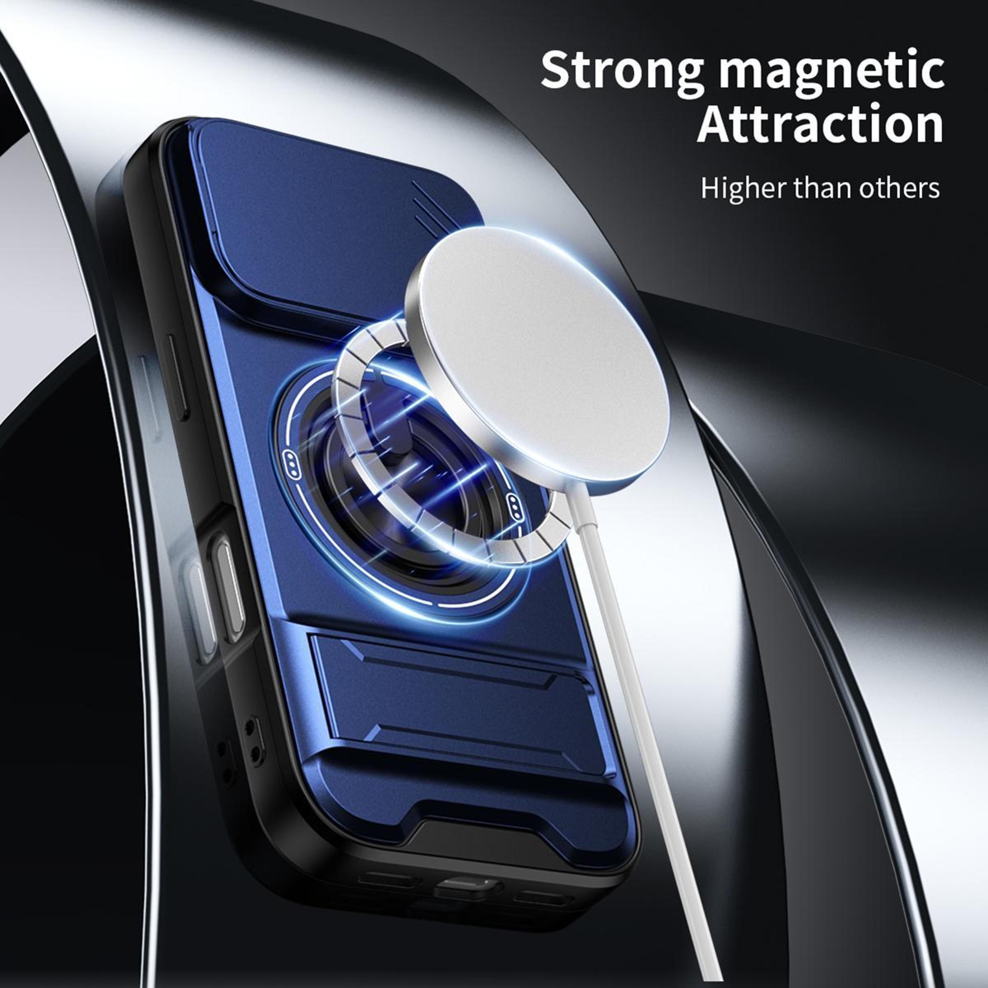 IPhone 18 Pro Max Magnetic Shockproof Case With Sliding Camera Cover And Kickstand 5