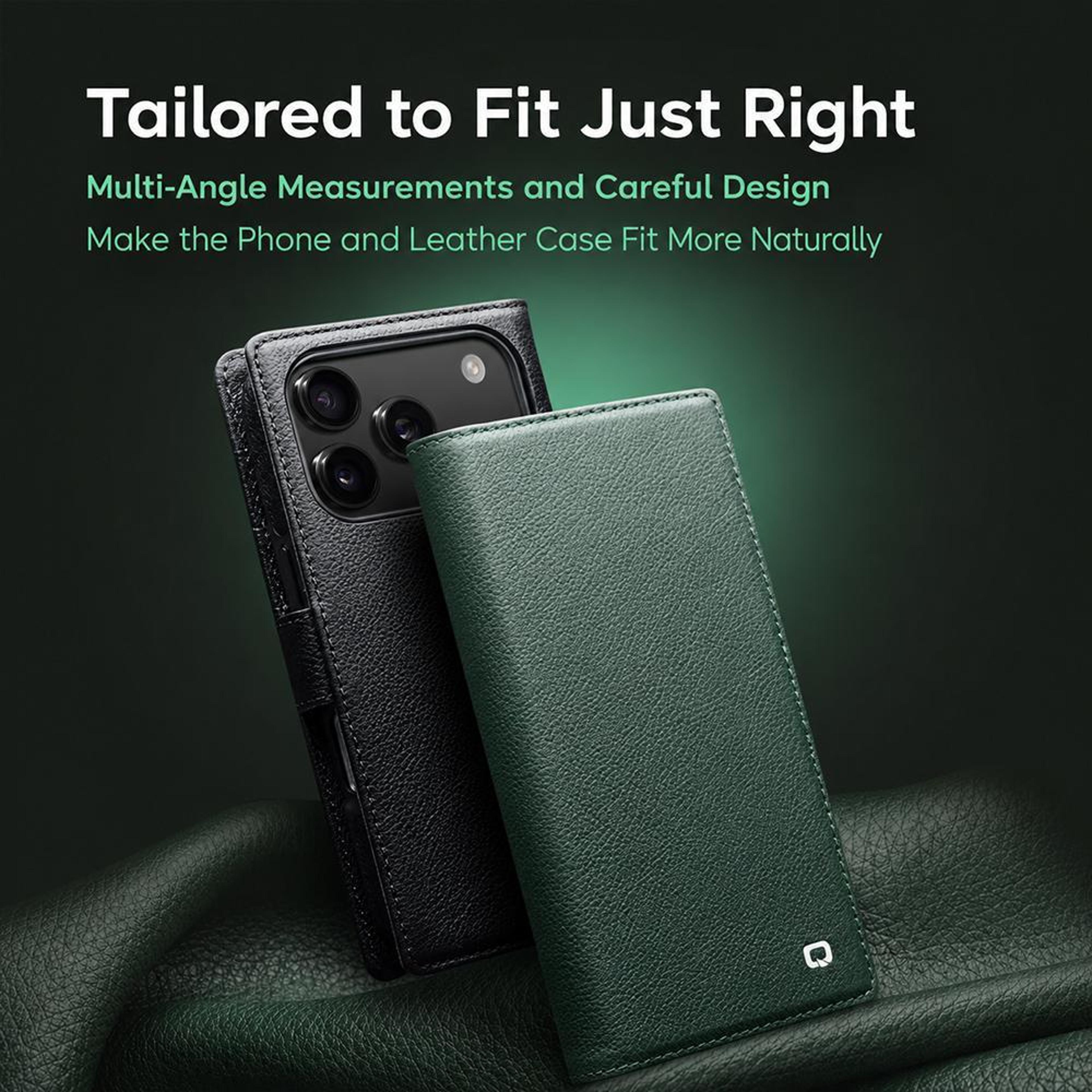 QIALINO IPhone 18 Pro Max Leather Wallet Case With Detachable Magnetic 2in1 Design 7
