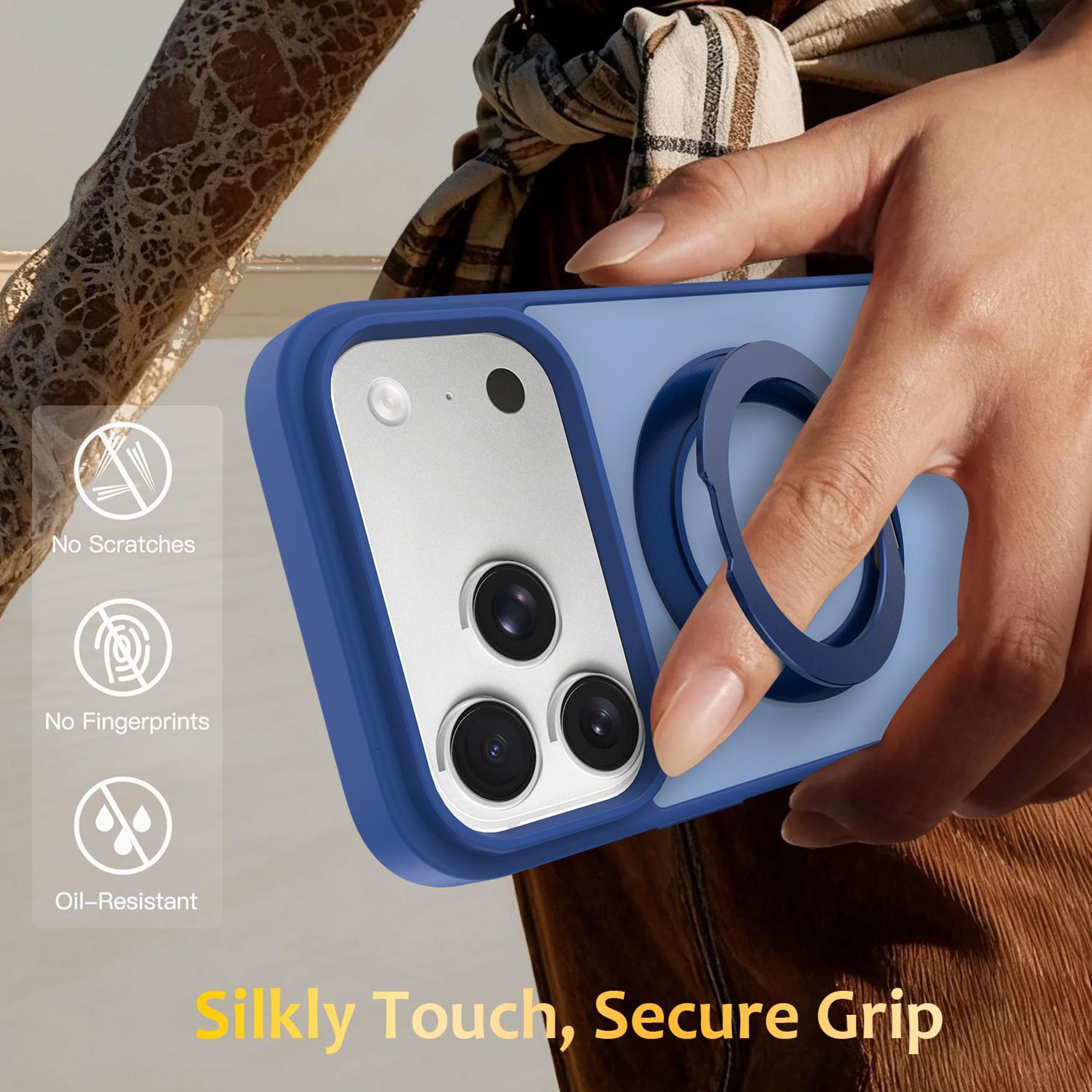 For IPhone 18 Pro Magnetic Case With 360 Rotating Kickstand And SoftTouch Protection 6
