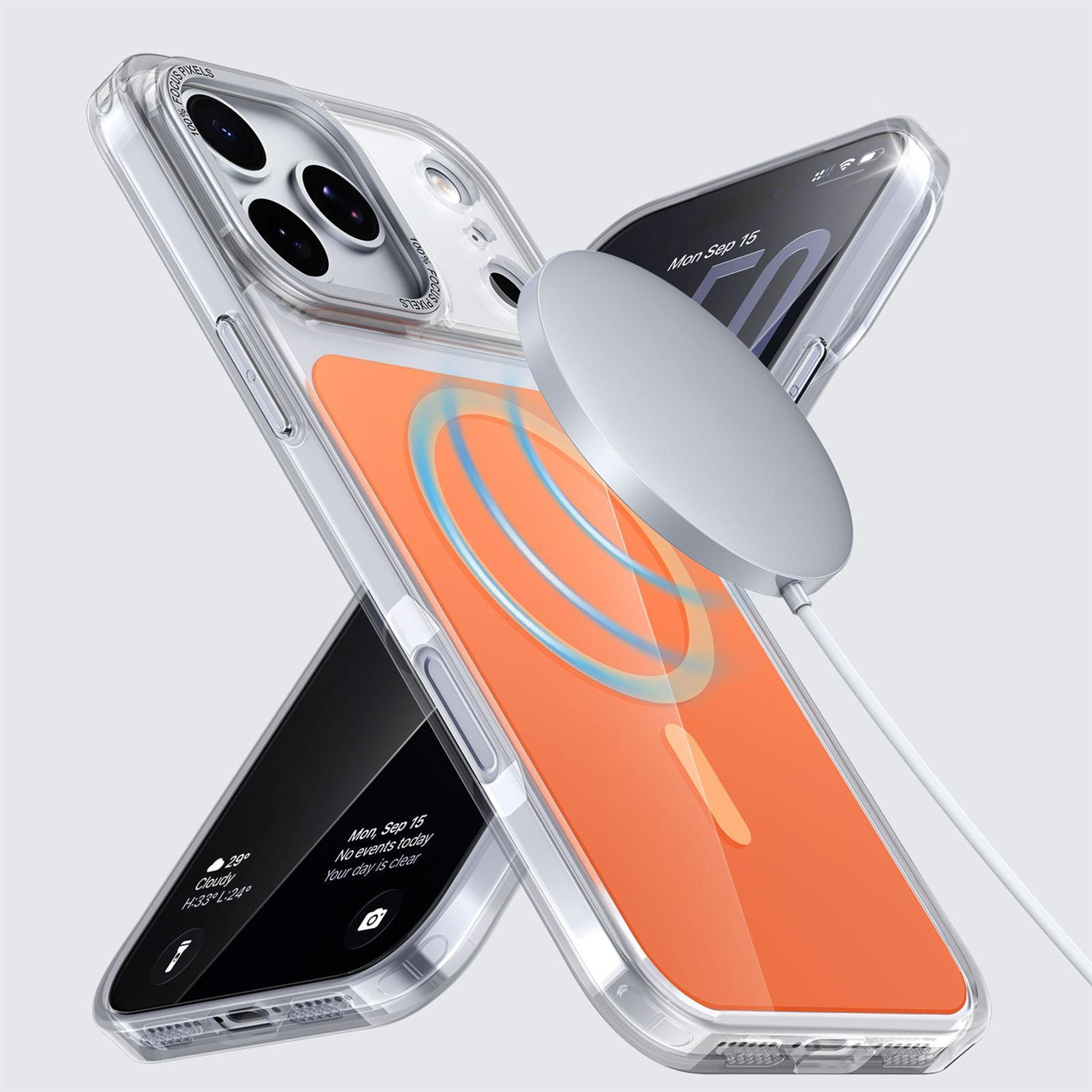 Kalebol IPhone 18 Pro Max MagSafe Clear Magnetic Case With N52 Magnet  Metal Camera Guard 3