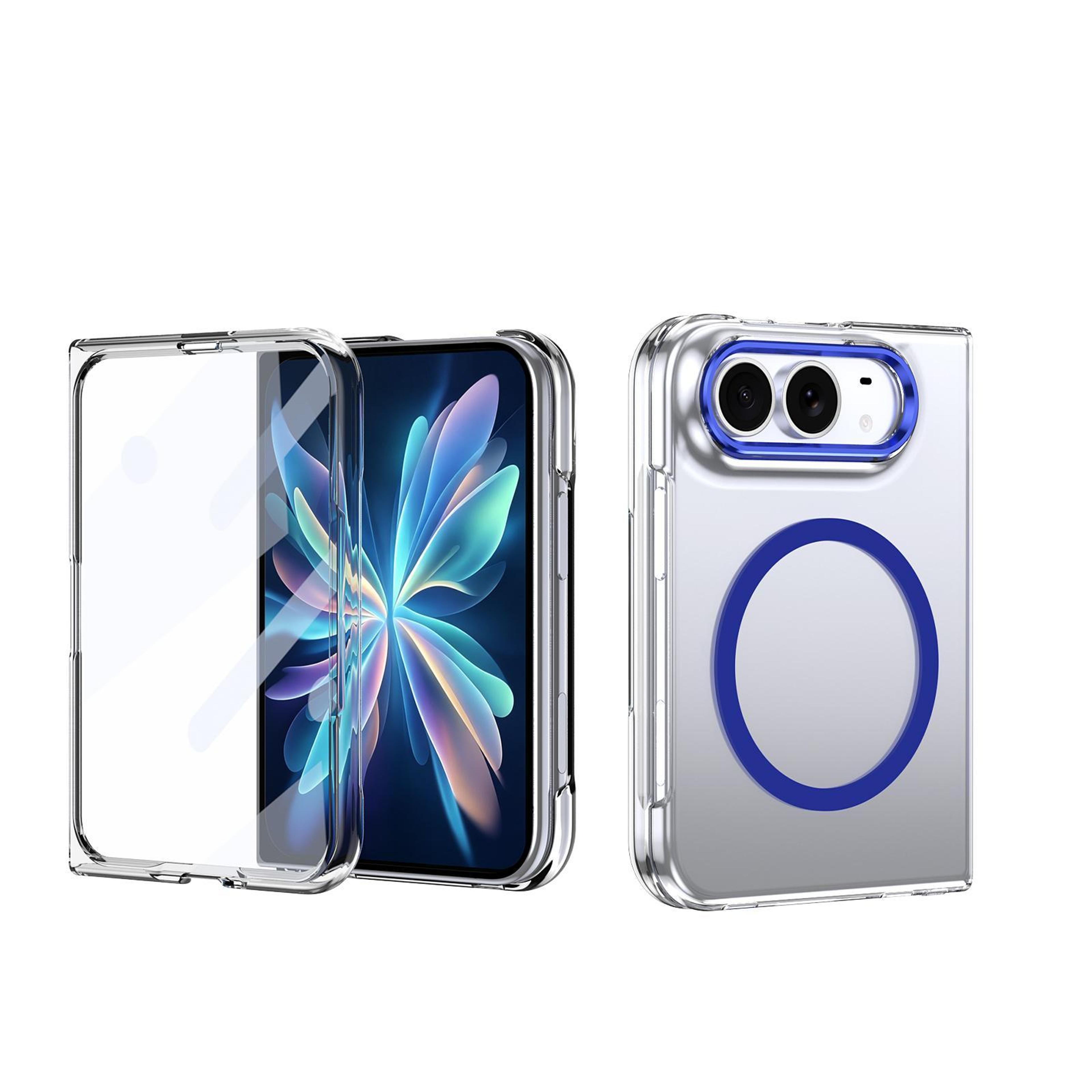 iphone duo ice folding series magsafe clear pc protective case