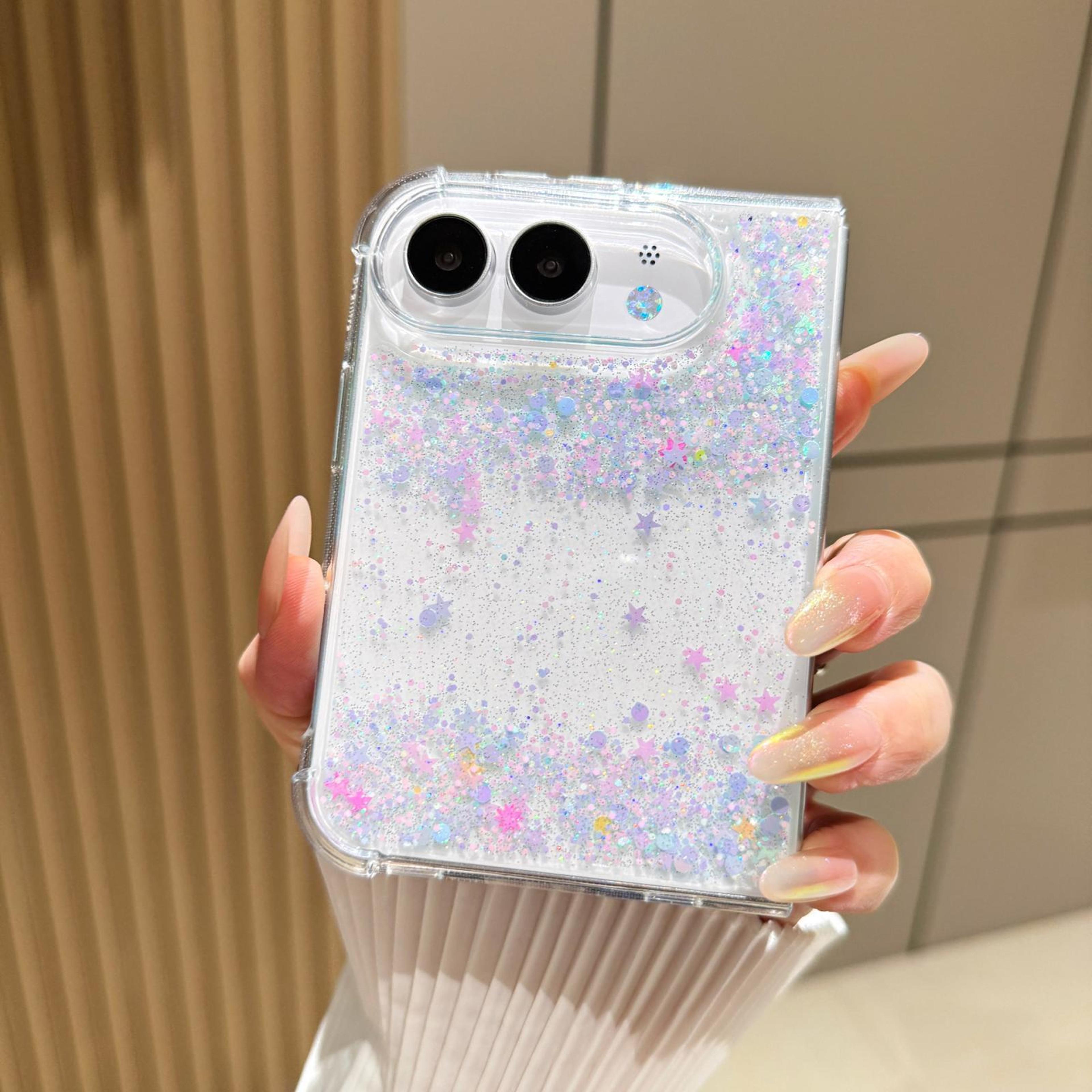 gradient sequin iphone glitter case with soft tpu protective cover