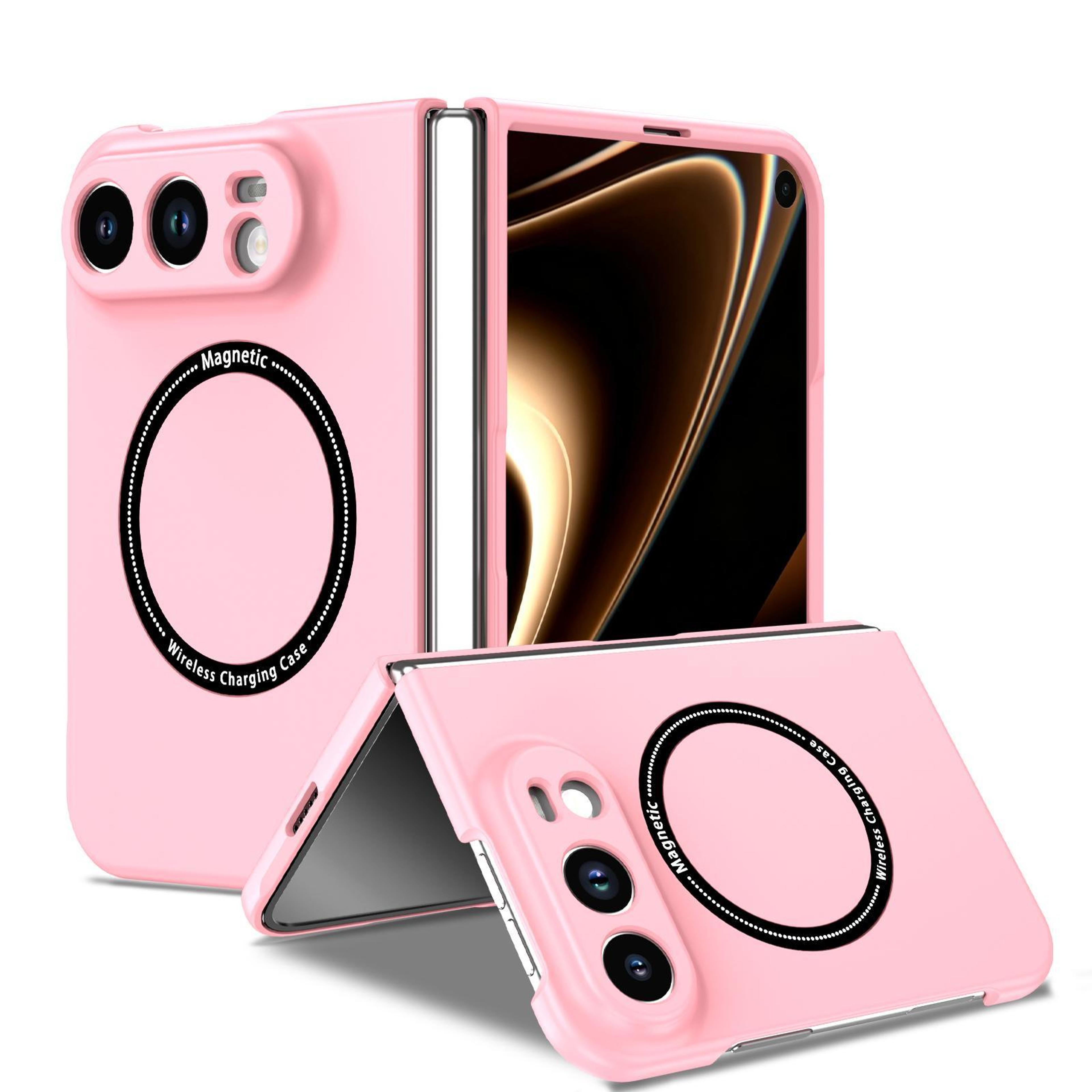 iphone duo magsafe folding case with magnetic charging ring and slim pc protection