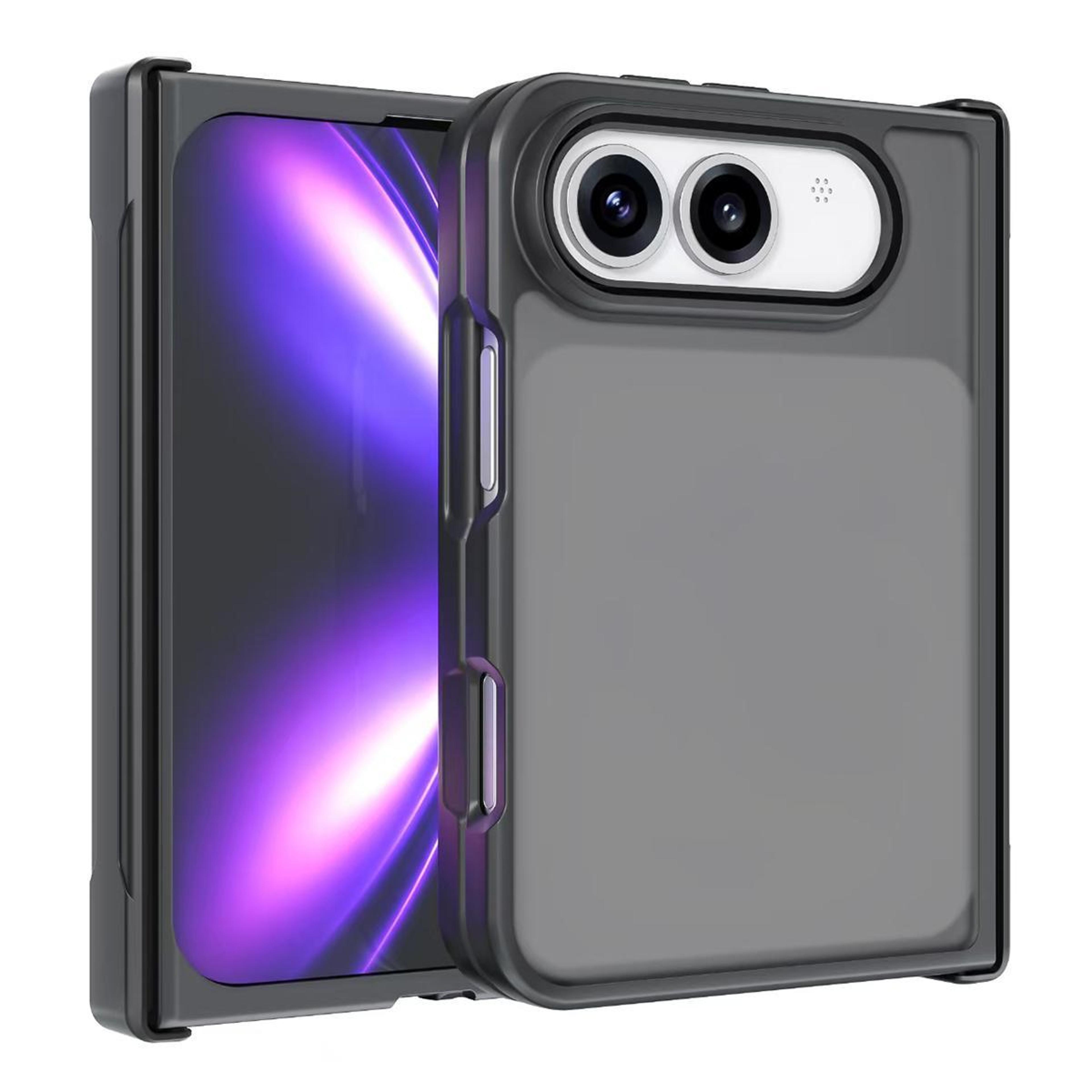 iphone duo armor hybrid pc tpu case frosted black protective cover