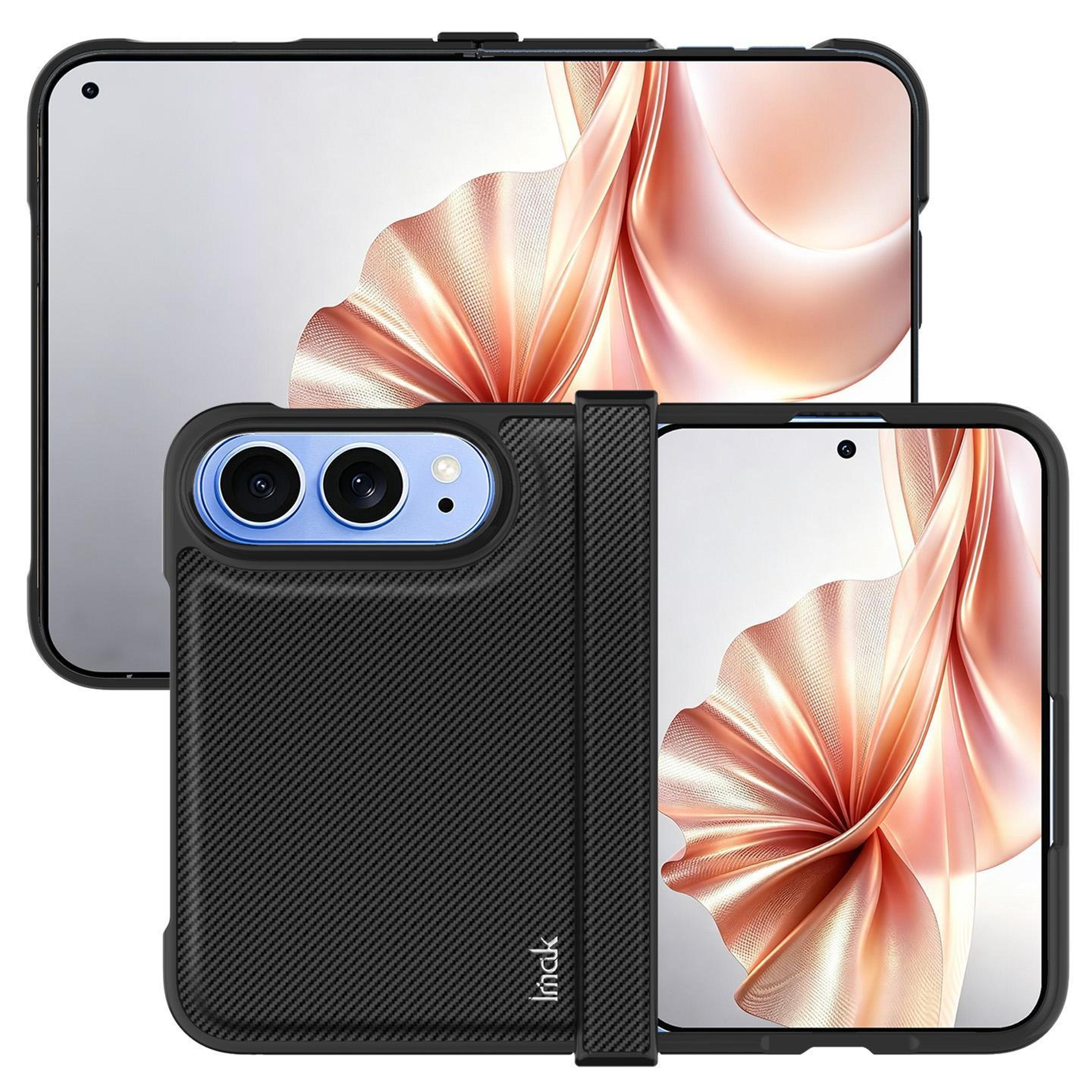 imak ruiyi iphone duo case with carbon fiber texture pu leather and slim protective shell