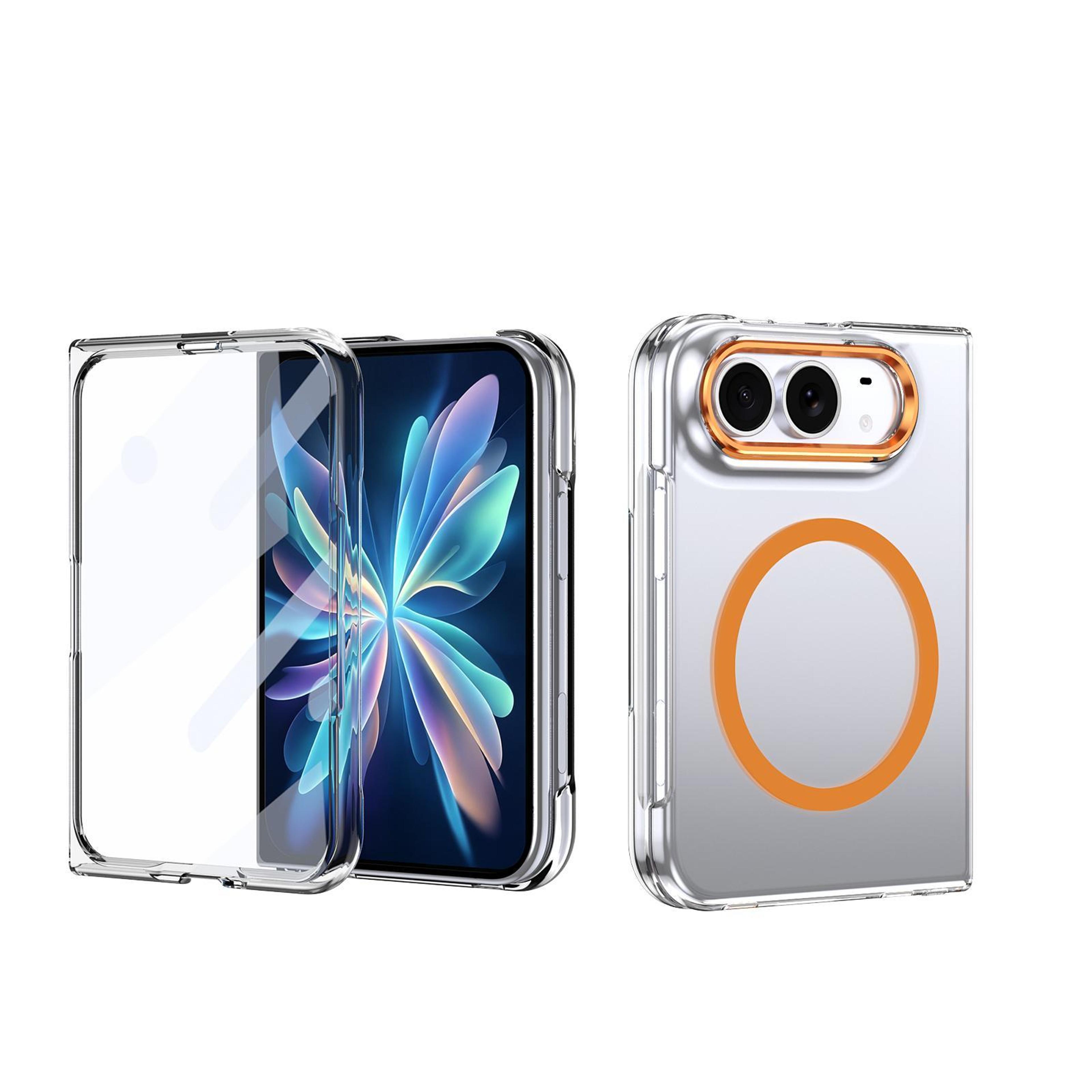 iphone duo ice folding series magsafe clear protective case