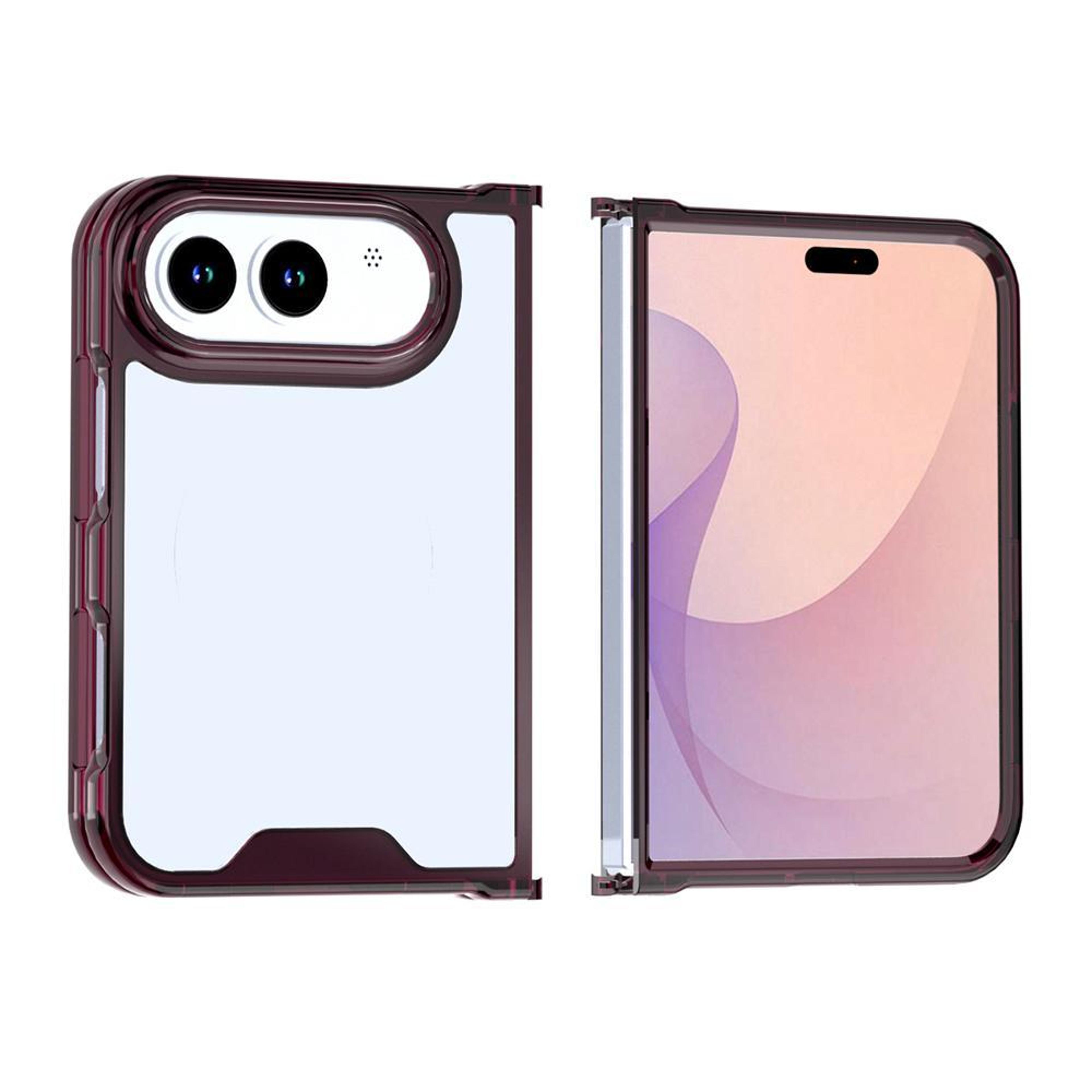 iphone duo cherry red acrylic case with slim scratch protection
