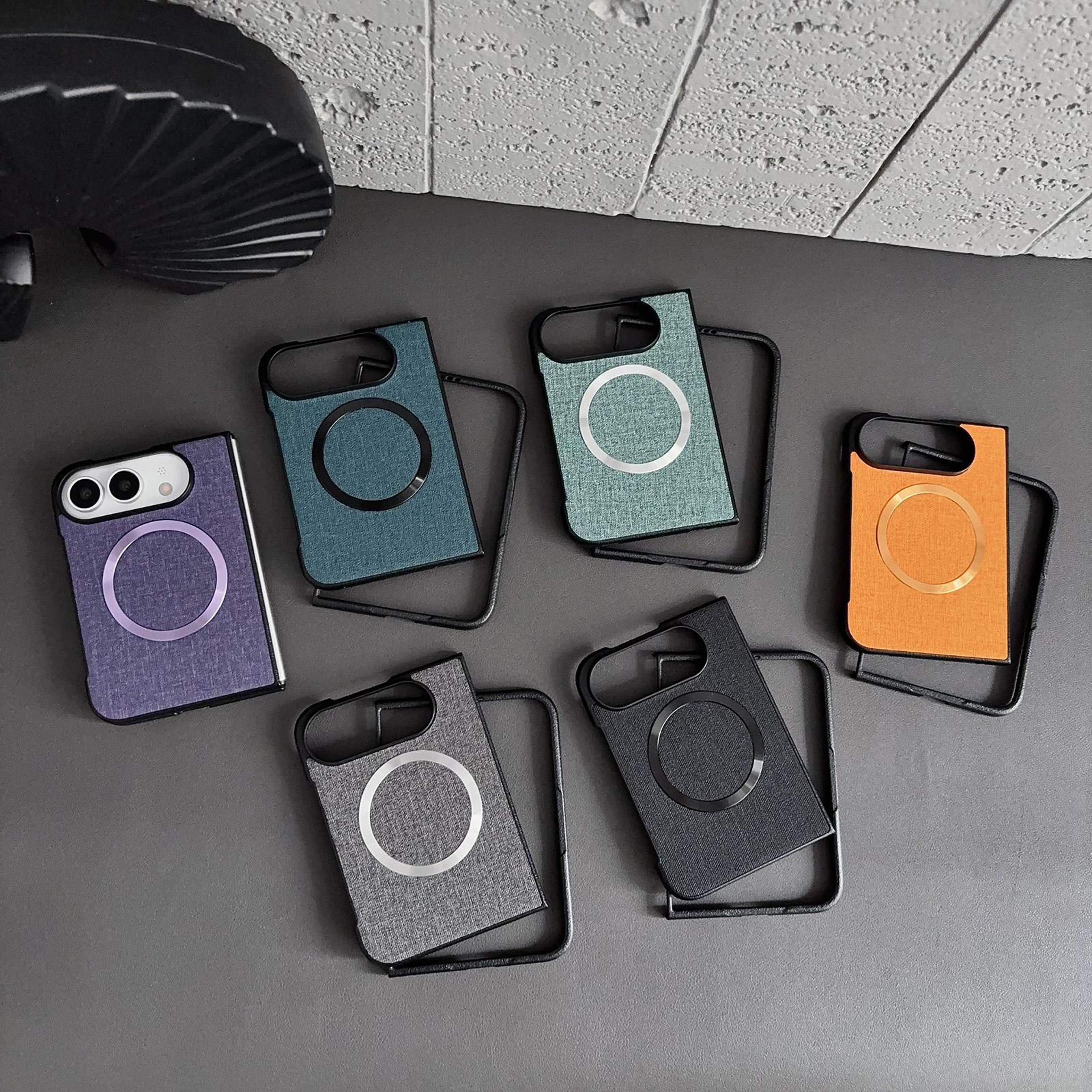 MagSafe Case For IPhone Duo With Cloth Texture And Magnetic Wireless Charging 1
