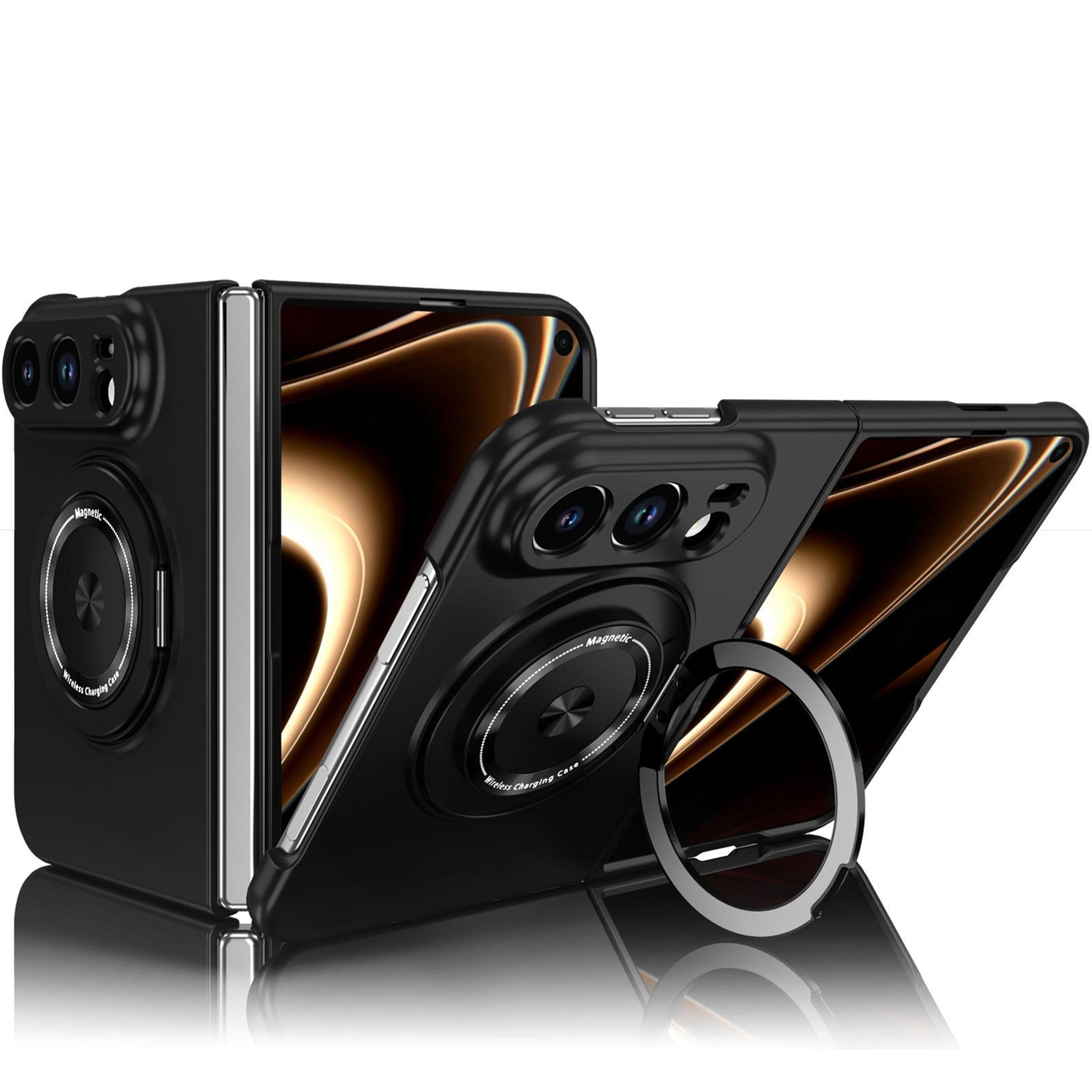 iphone duo magnetic case with 360 rotating foldable stand