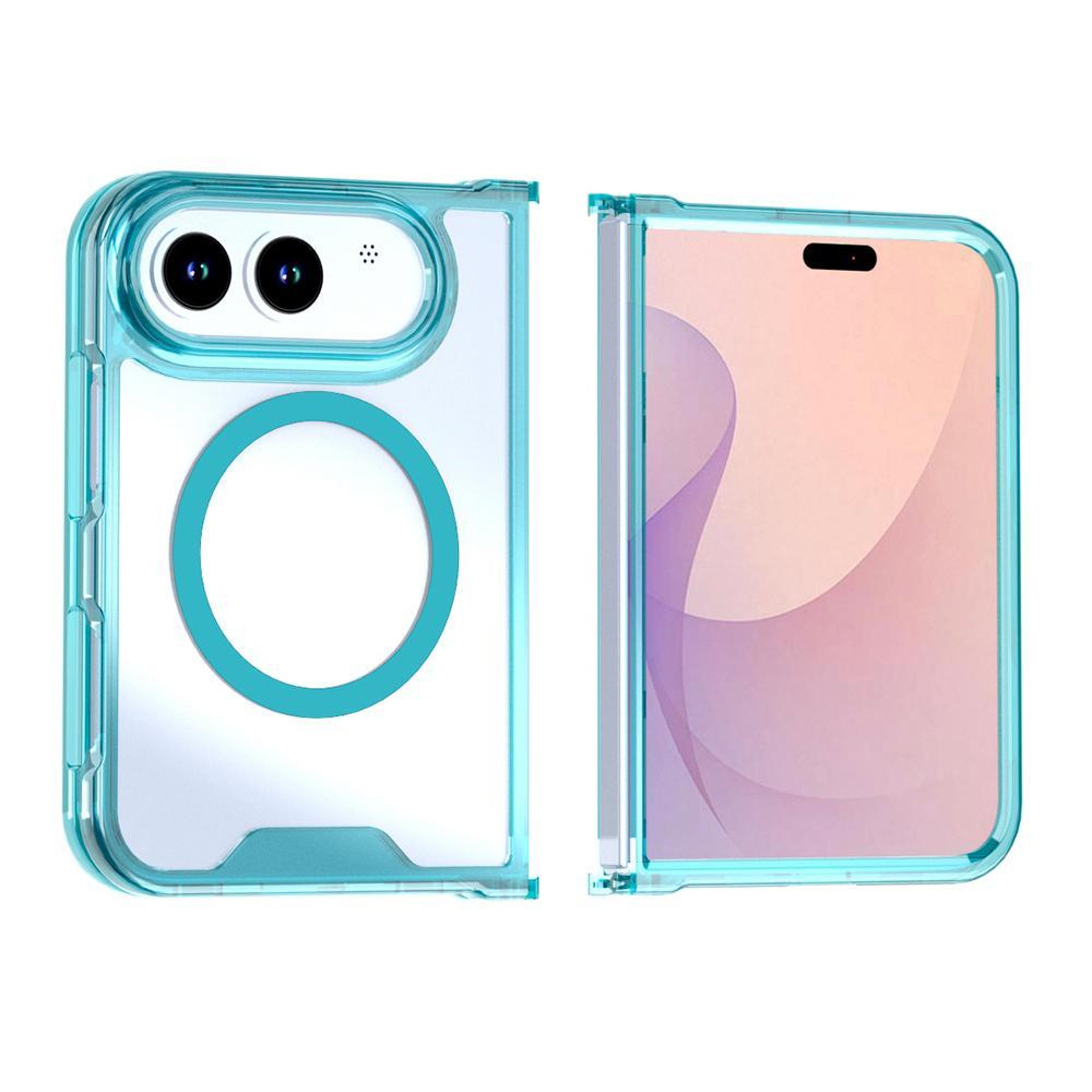 iphone duo clear magnetic case with crystal acrylic protection