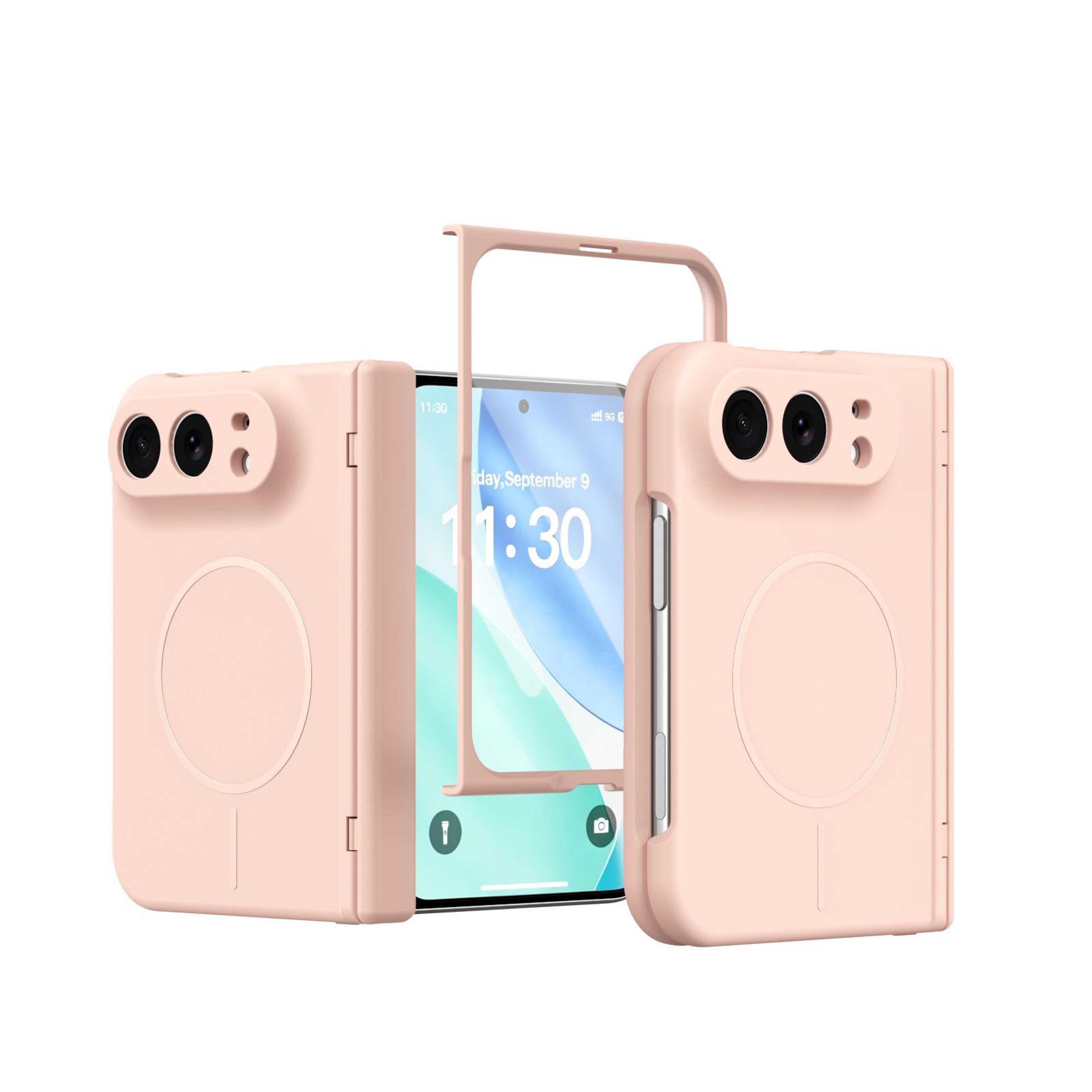 iphone duo full cover magnetic folding case with hinge protection and screen protector