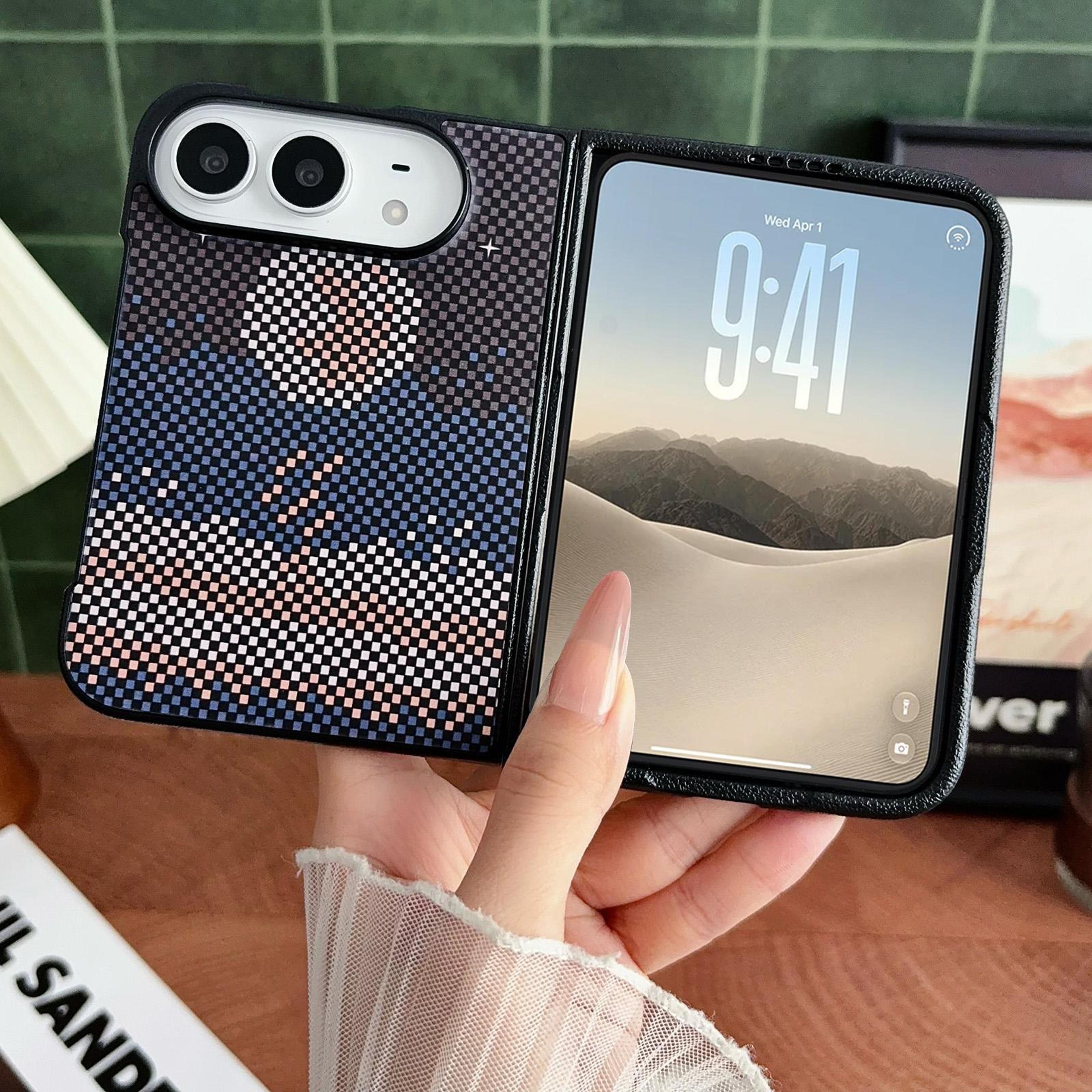 magnetic pu leather iphone duo case with card access and adjustable kickstand