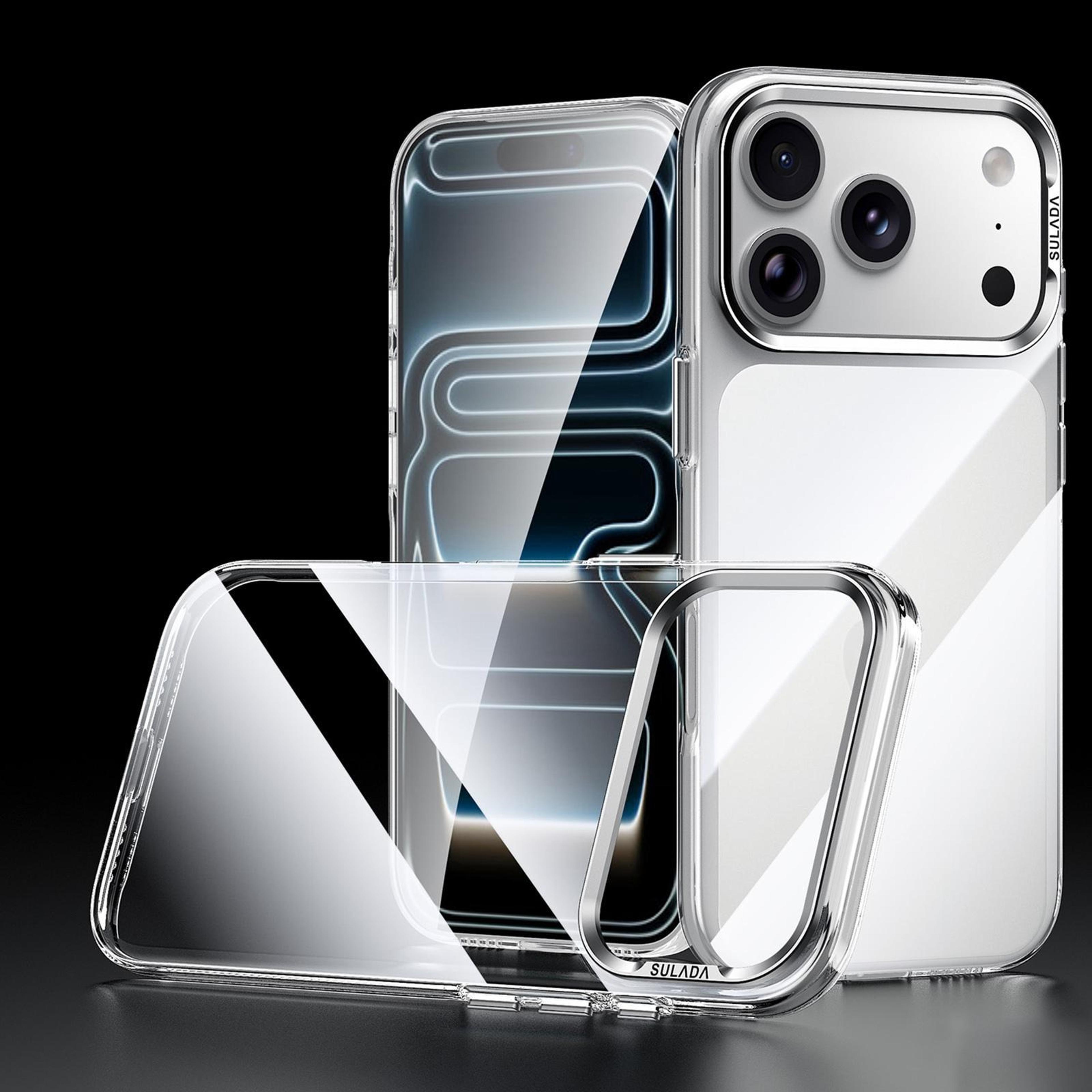 iphone 18 pro max clear pc phone case with scratch protection