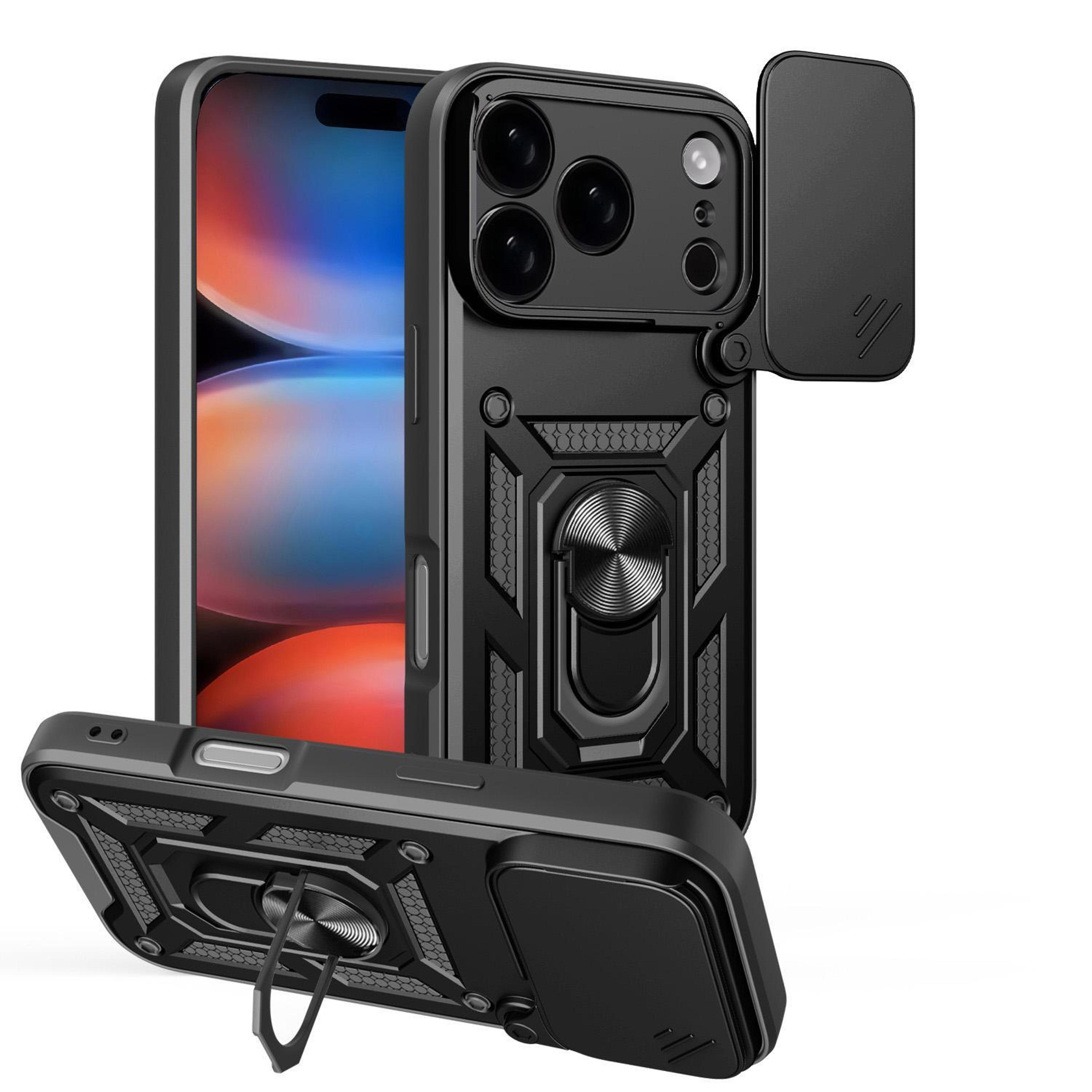 iphone 18 pro sliding camera cover case with ring stand and magnetic car holder compatibility