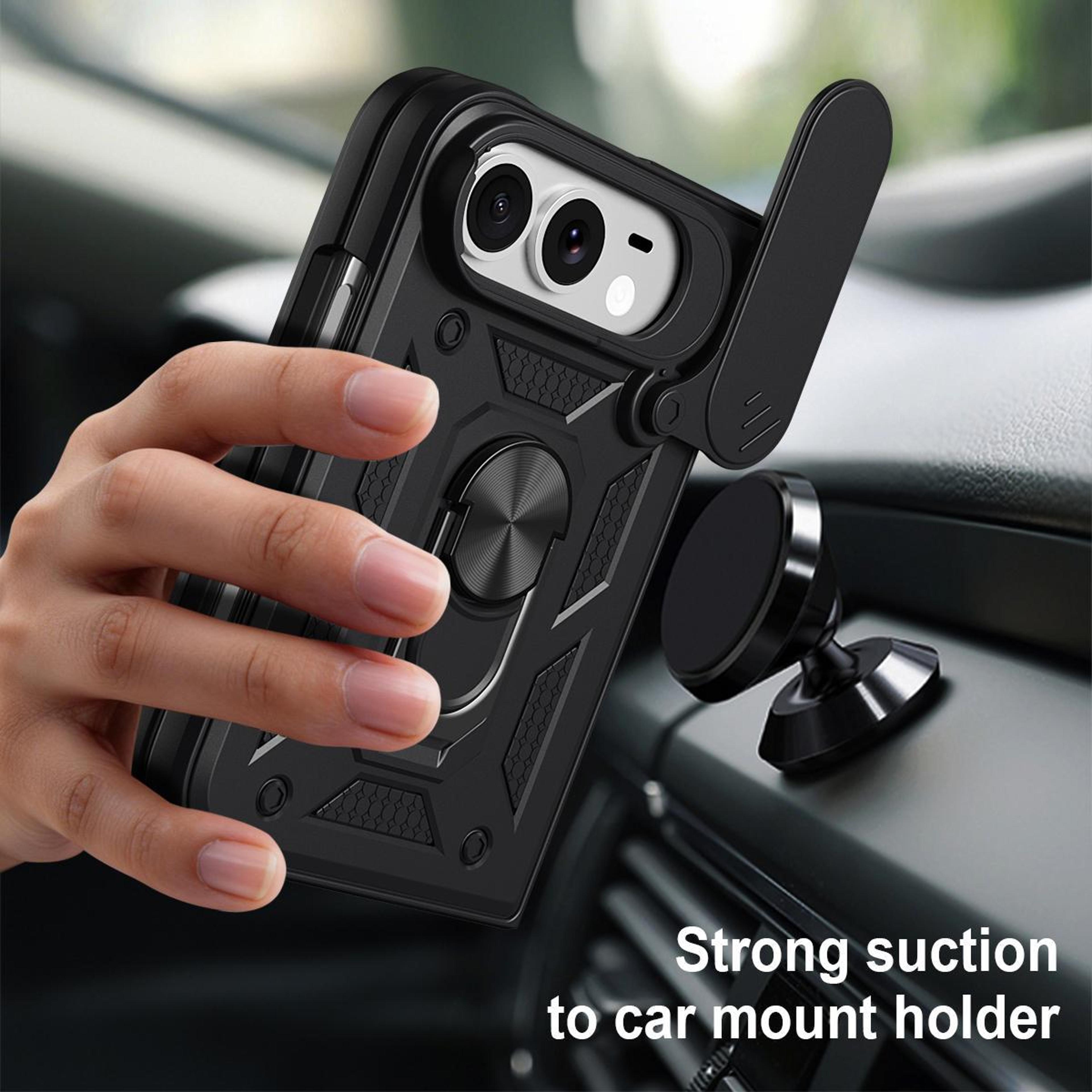 Duo Sliding Camera Cover Phone Case With Ring Stand And Magnetic Holder Compatibility 5