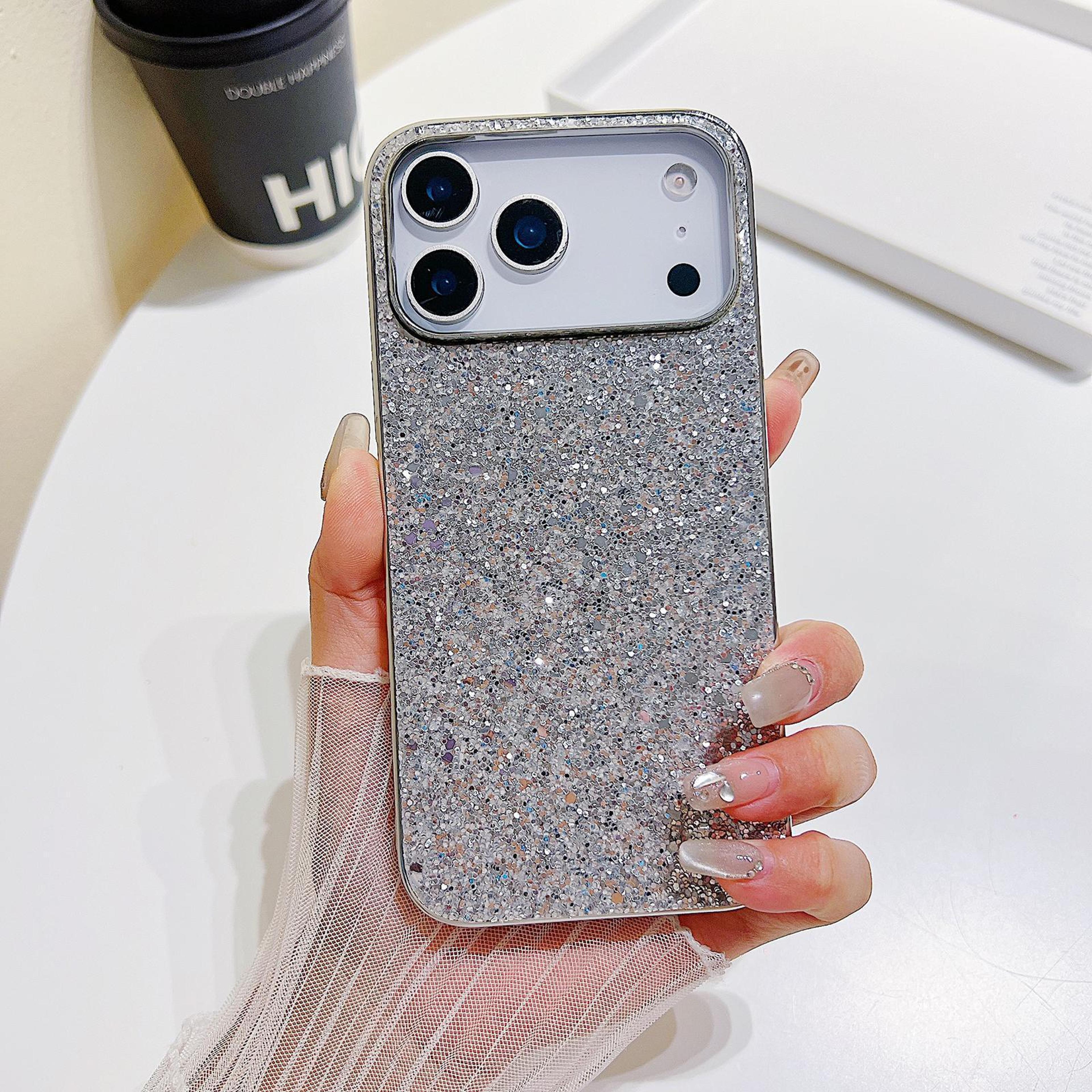 glitter shockproof tpu case for iphone 18 pro max