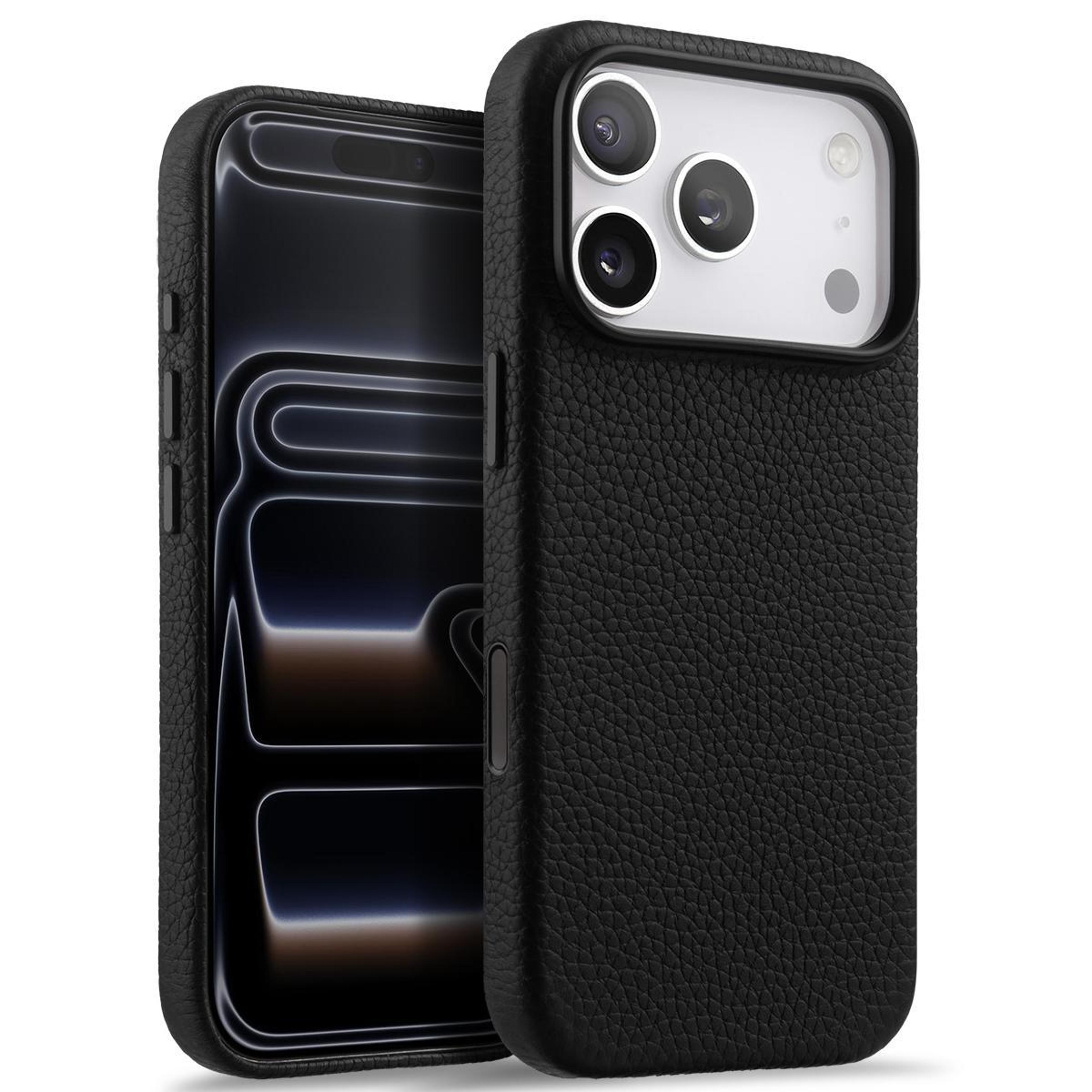 iphone 18 pro genuine leather magnetic full coverage case with ai button