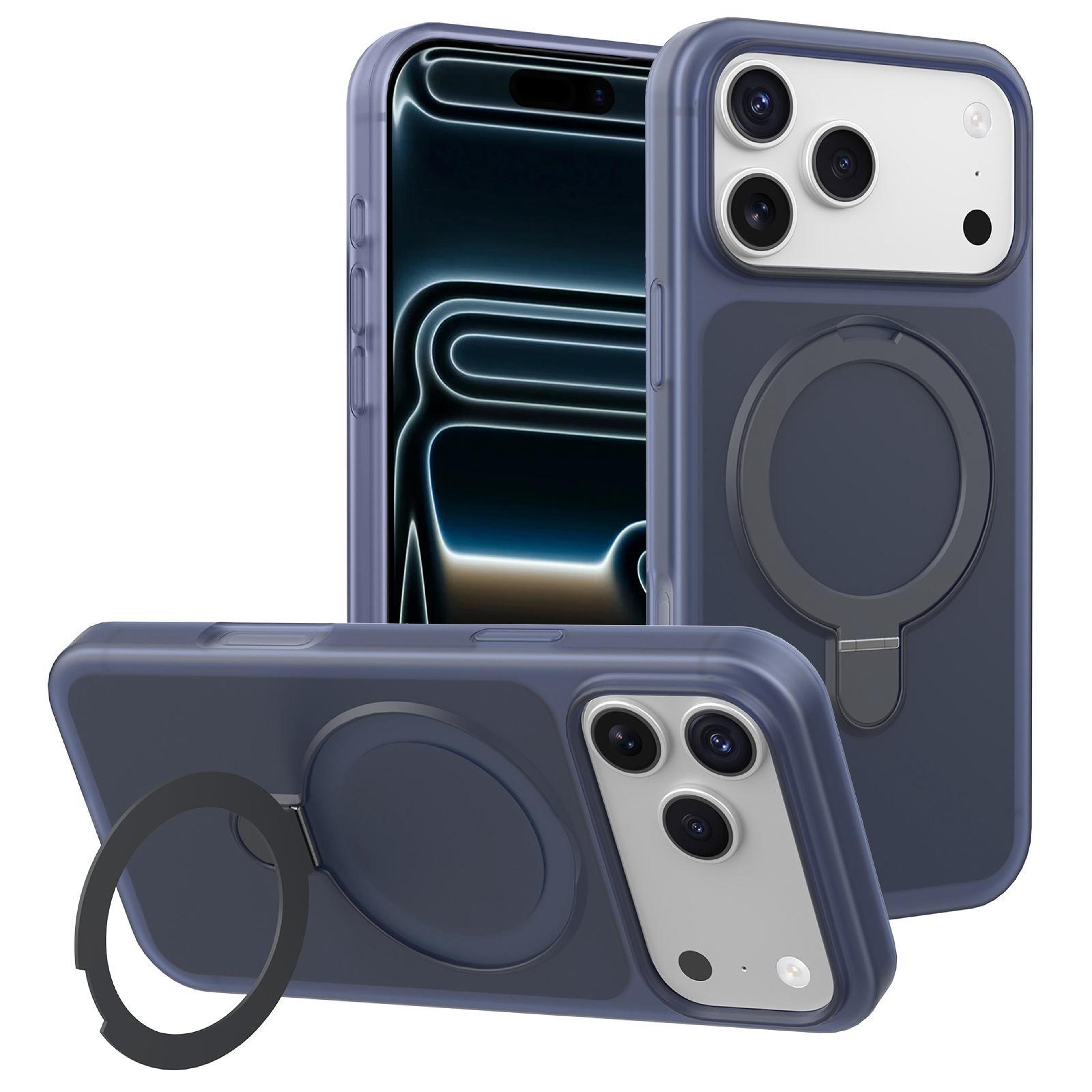 iphone 18 pro magnetic phone case with 360 degree pivot kickstand
