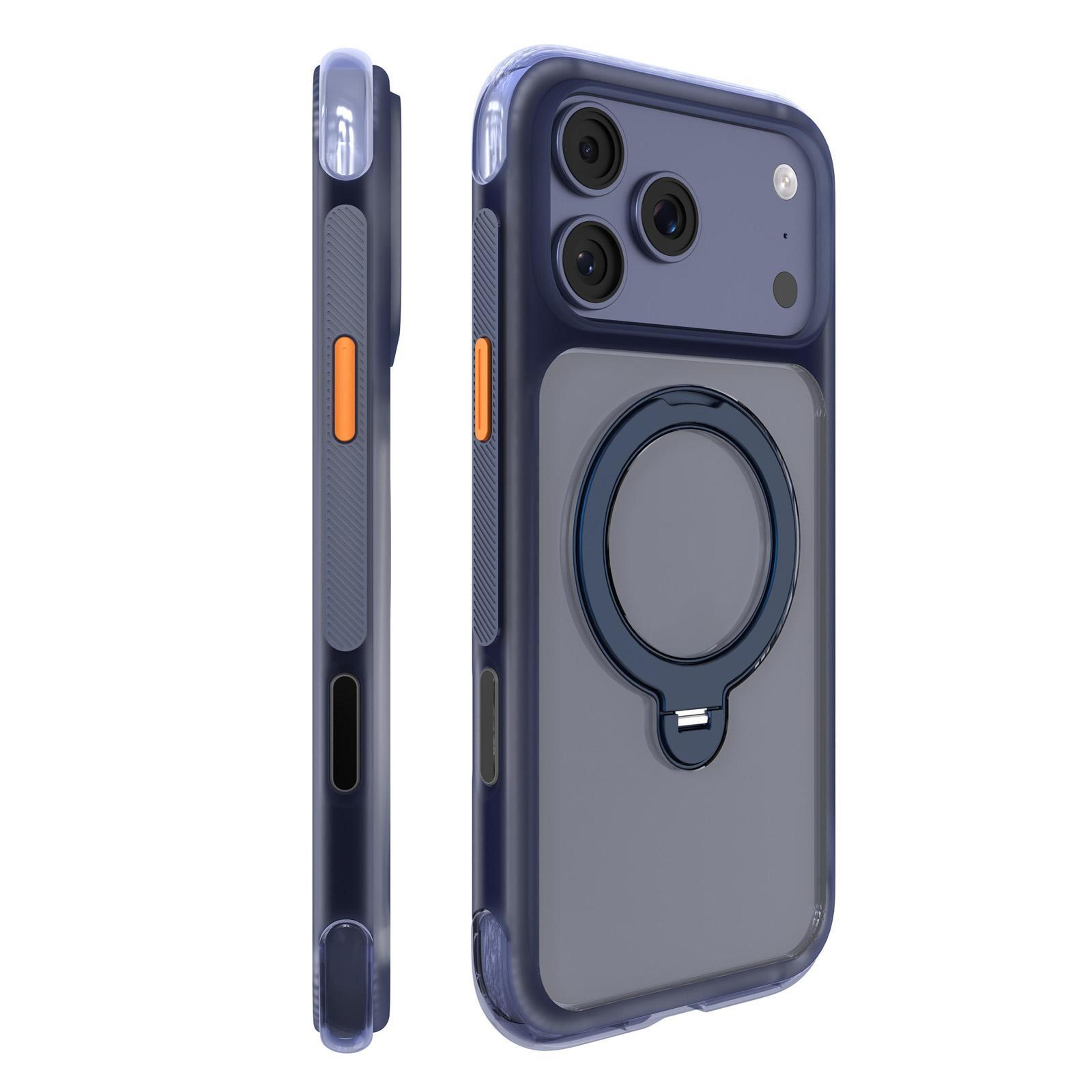 magnetic stand phone case for iphone 18 pro with 360-degree rotating holder
