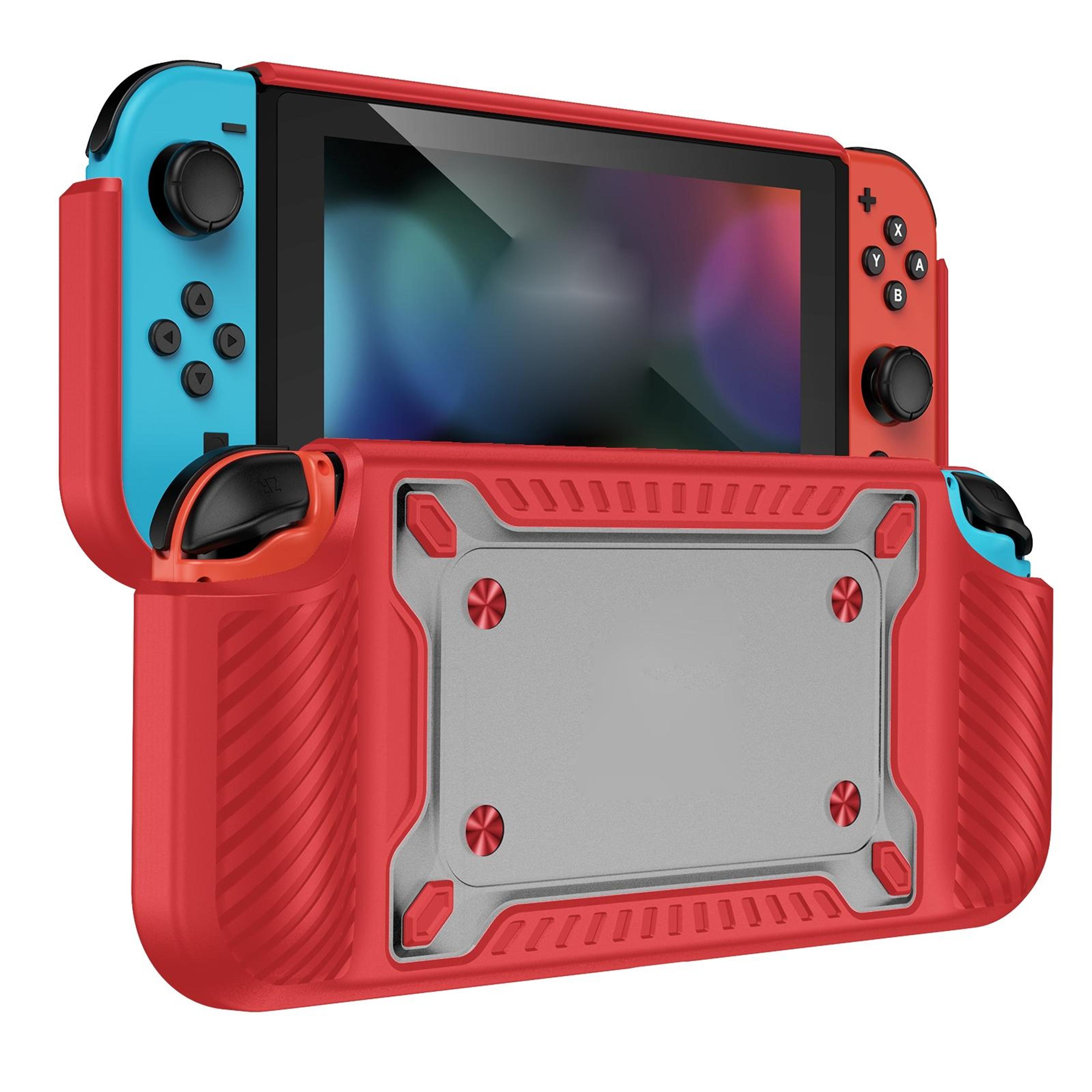 Switch OLED TPU PC Protective Gamepad Case With Ergonomic Grip 7