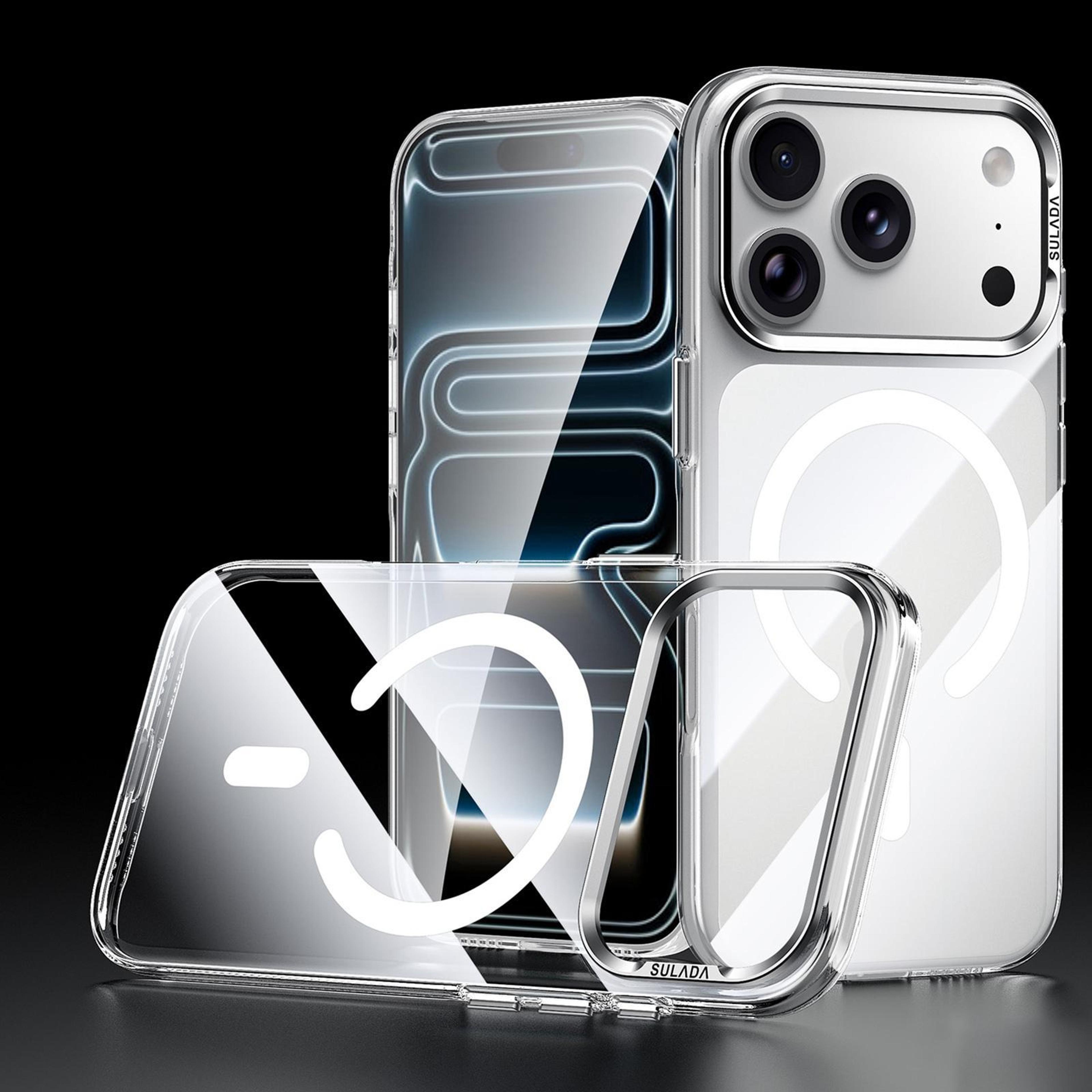 clear magnetic pc case for iphone 18 pro with wireless charging support