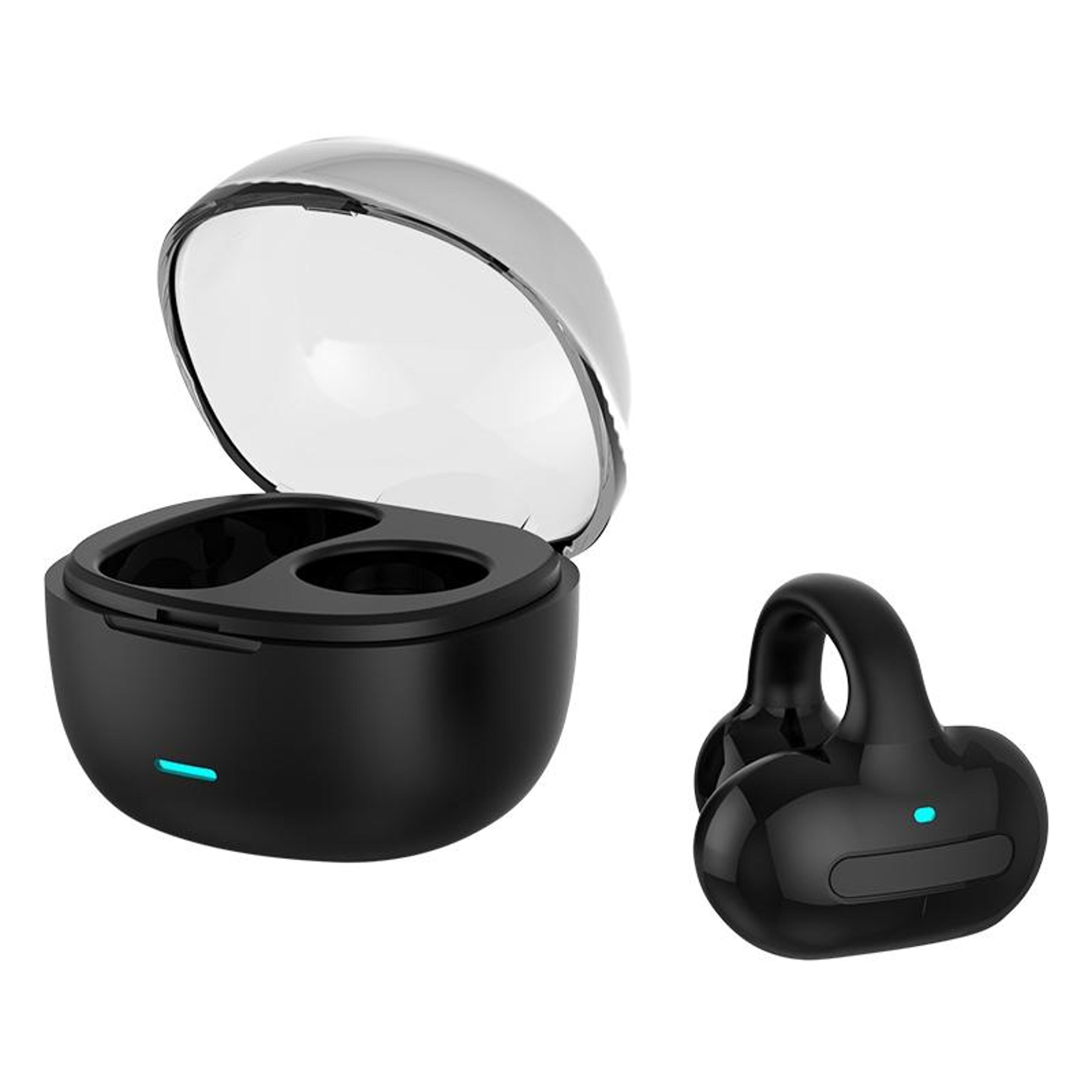 ear clip bluetooth earphones with touch control and usb-c charging