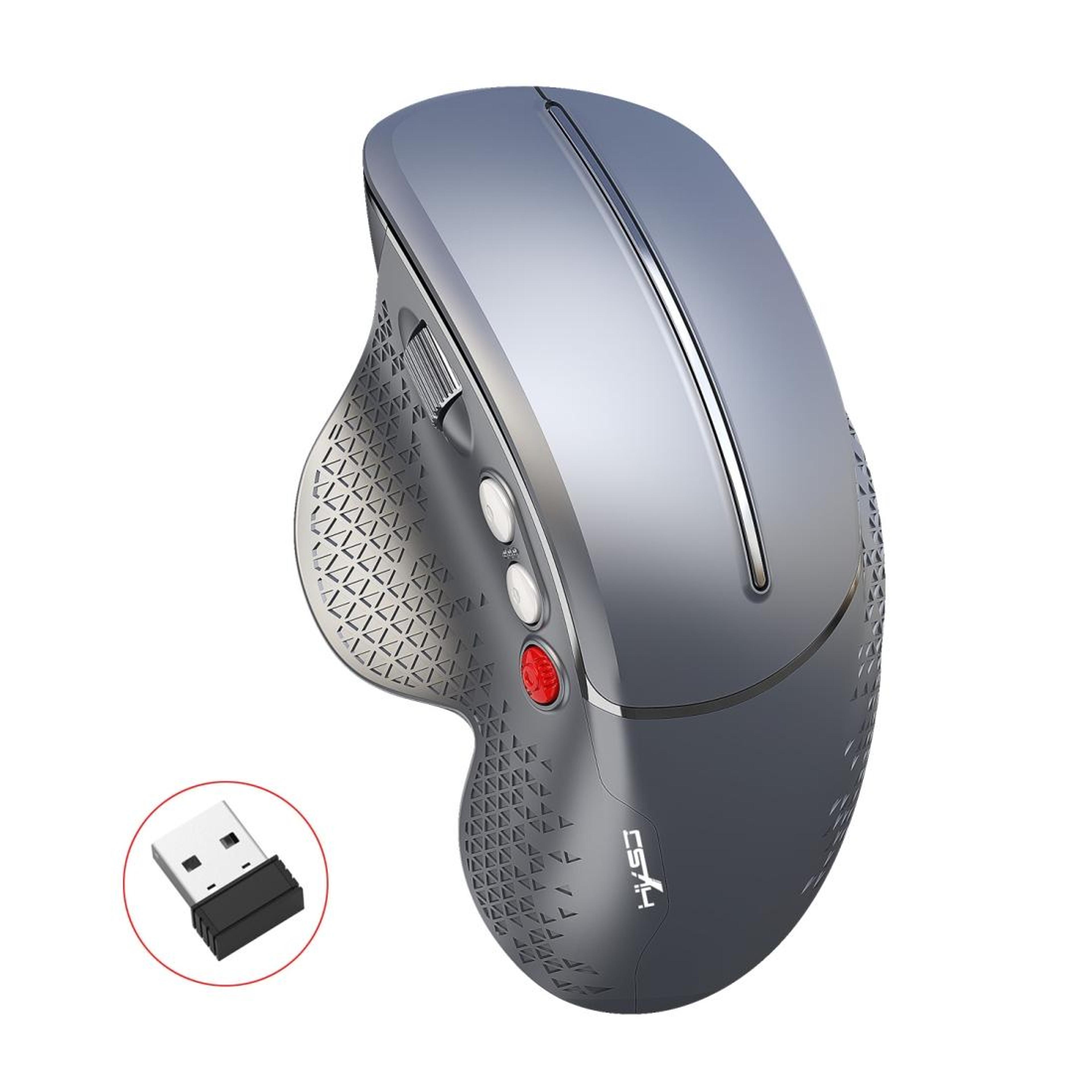 2.4ghz wireless vertical mouse with 4-level adjustable dpi