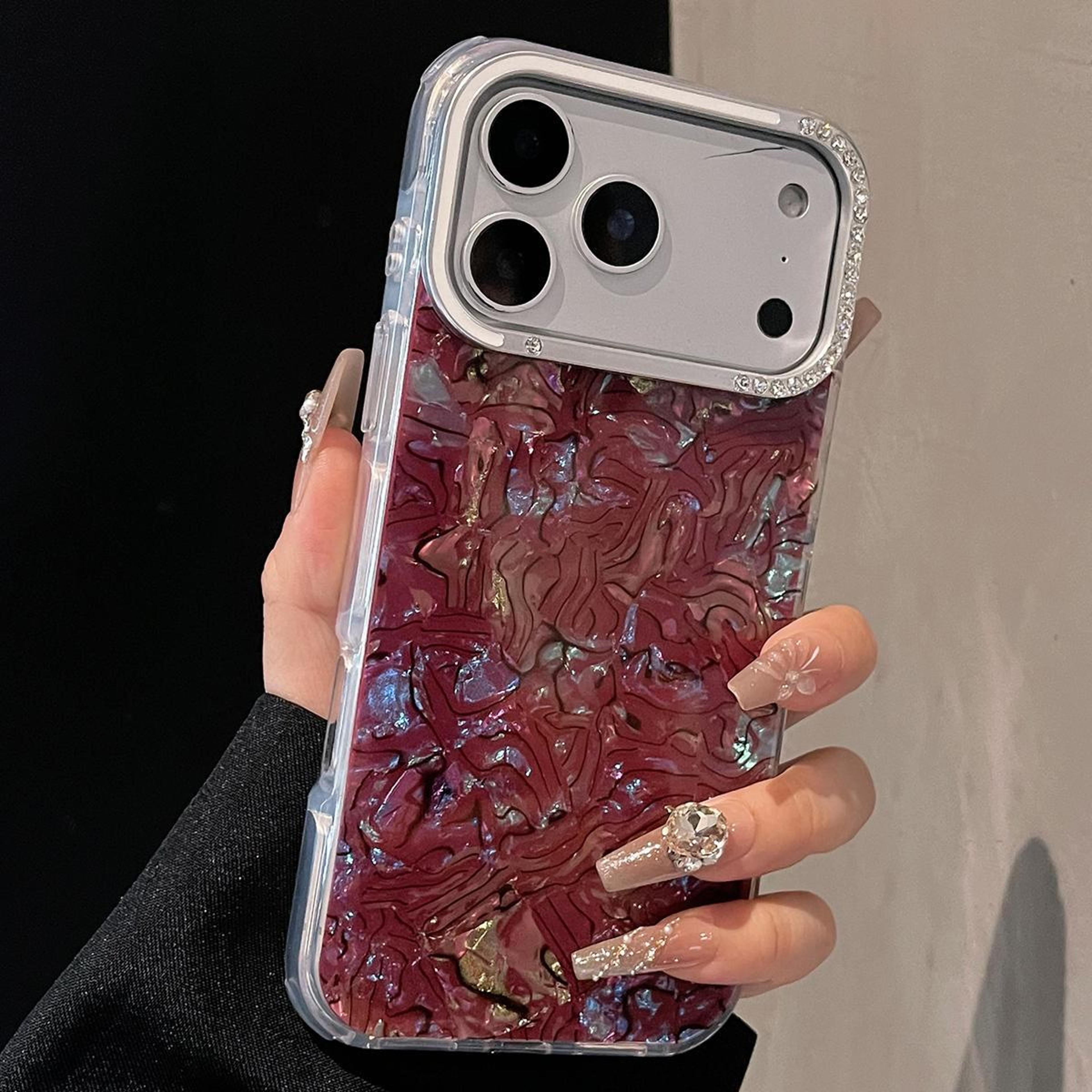 iphone 18 pro max colorful ink rhythm tpu hybrid phone case