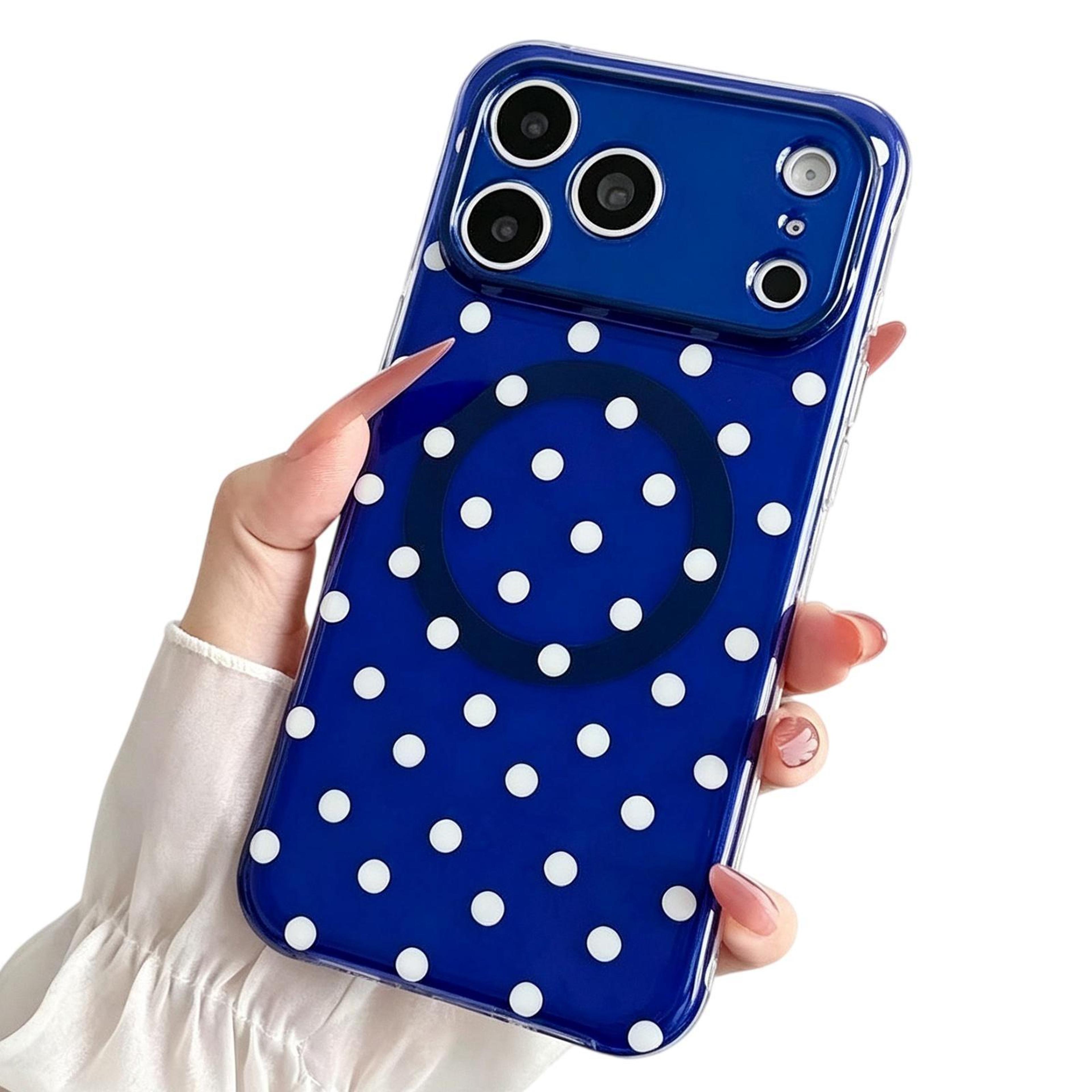 iphone 18 pro max magnetic case with translucent dots pattern