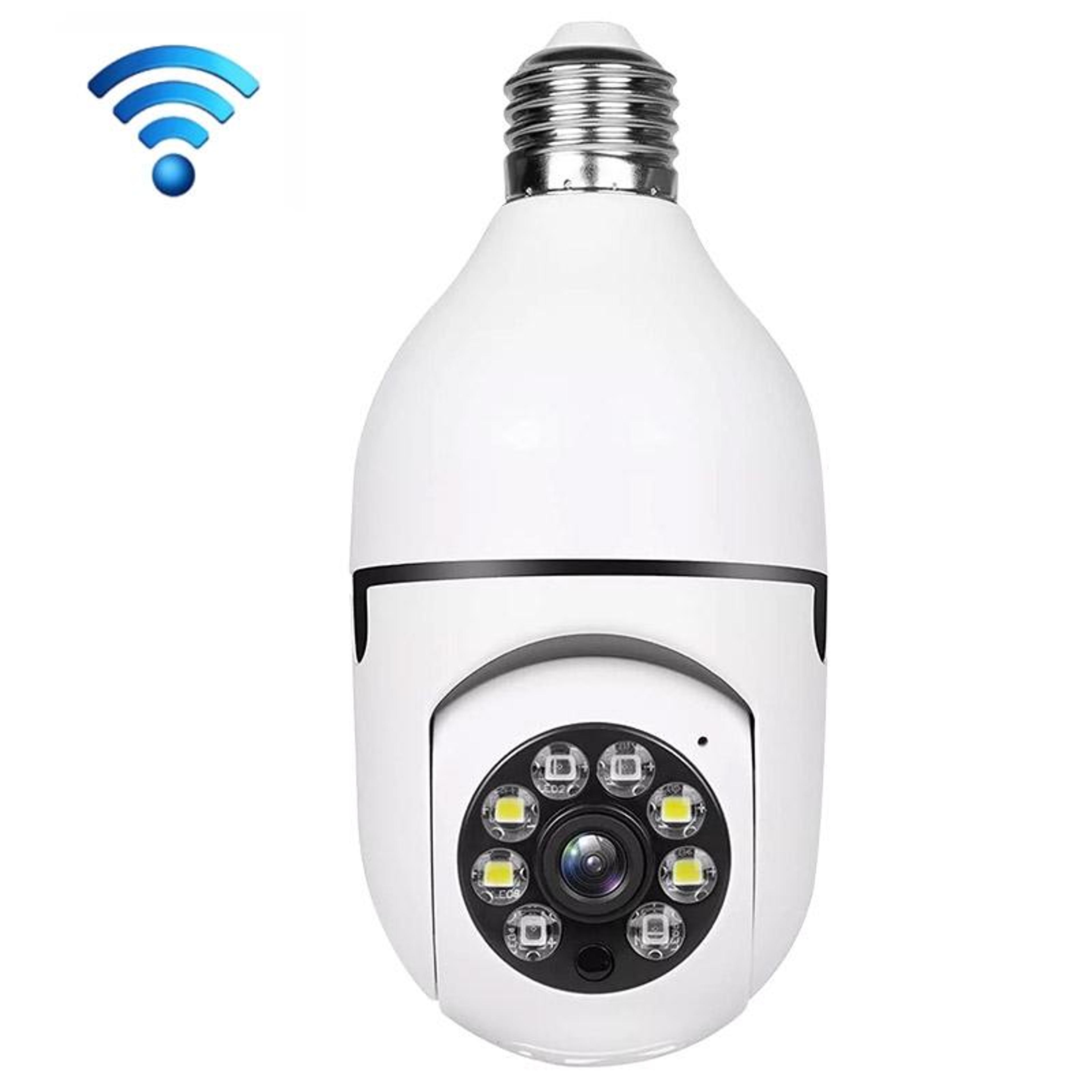 a6 2mp hd wifi light bulb security camera with motion tracking and night vision