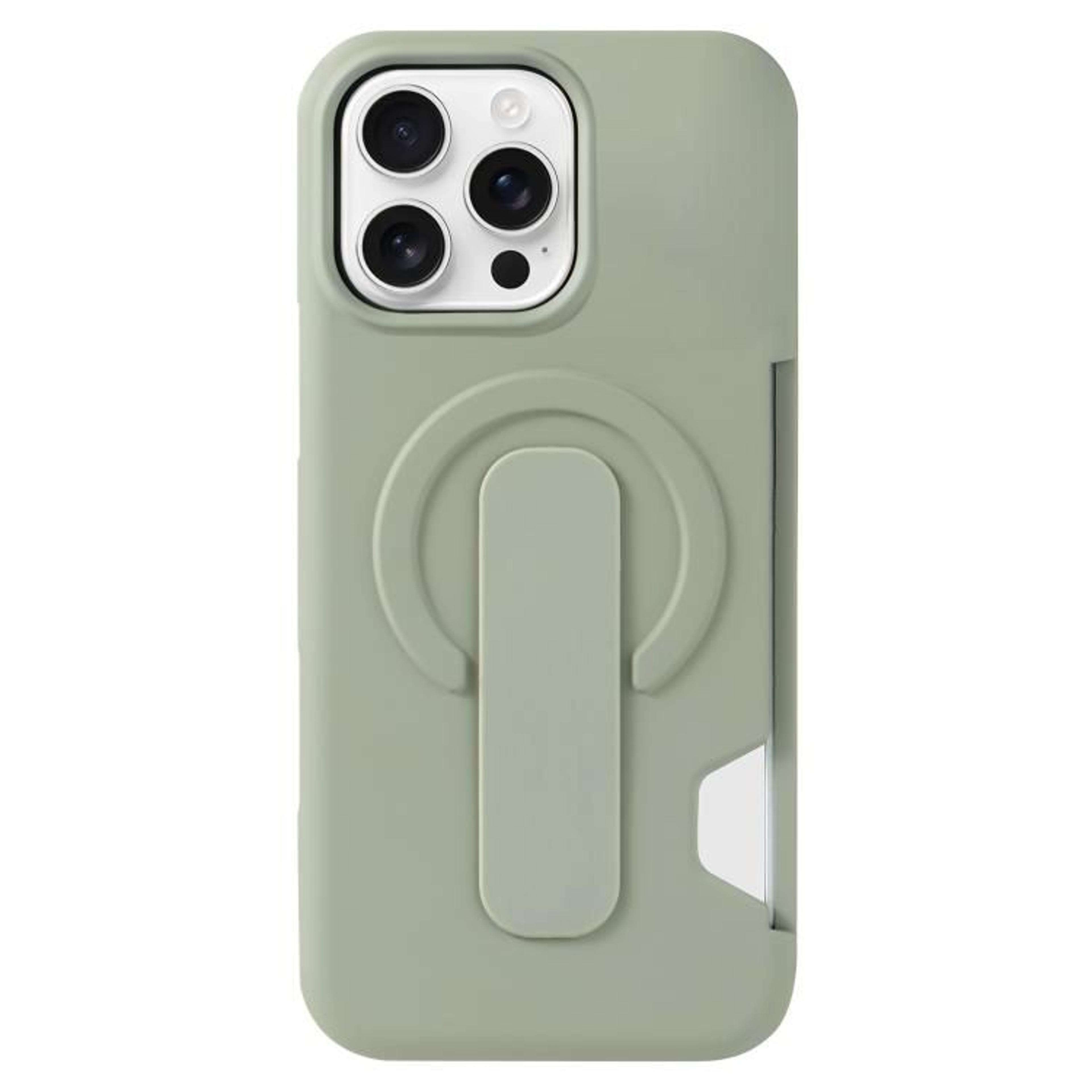 IPhone 16 Pro Magnetic Wallet Case With Card Holder And Kickstand 7