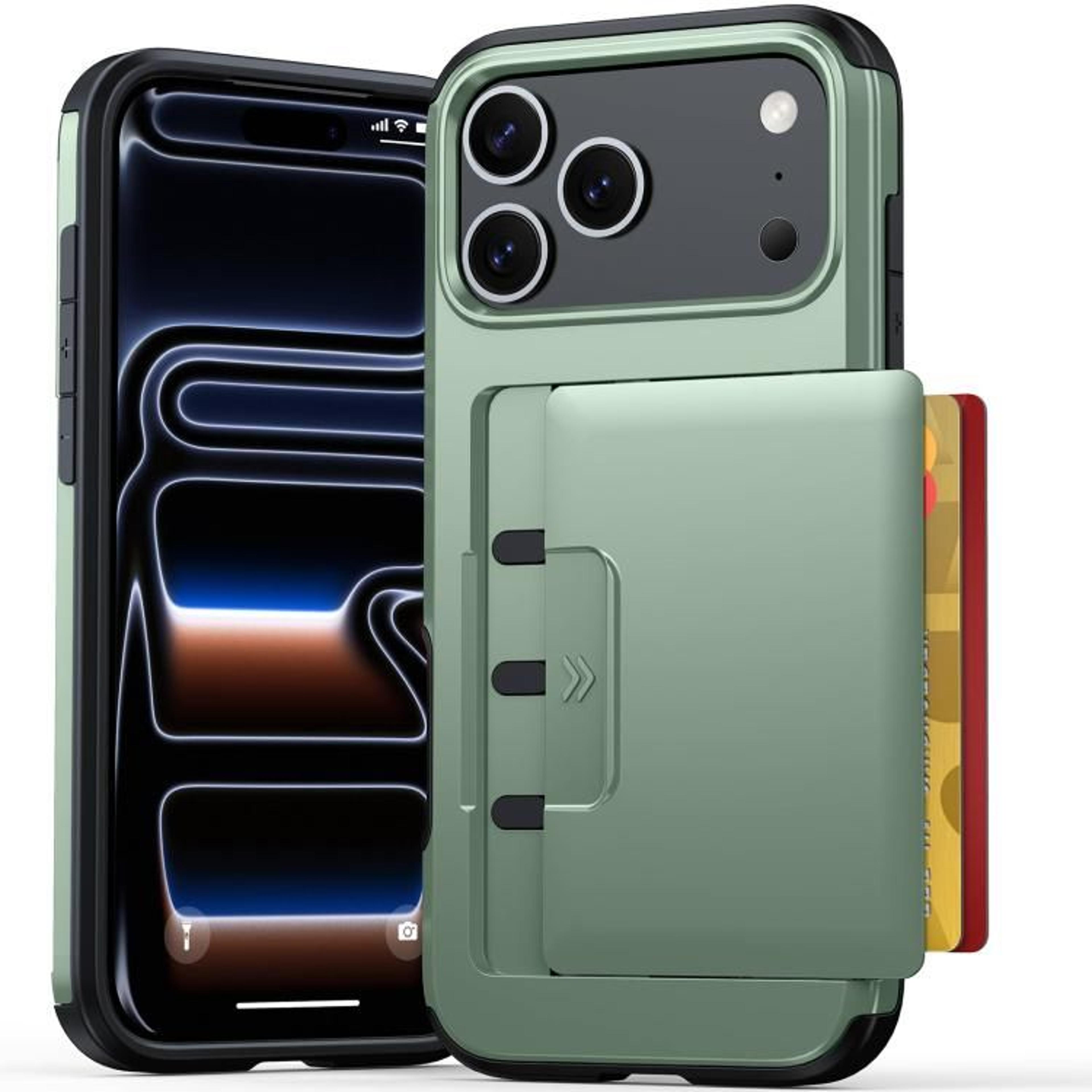 IPhone 18 Pro Wallet Case With Sliding Card Slot And Durable PC TPU Protection 11