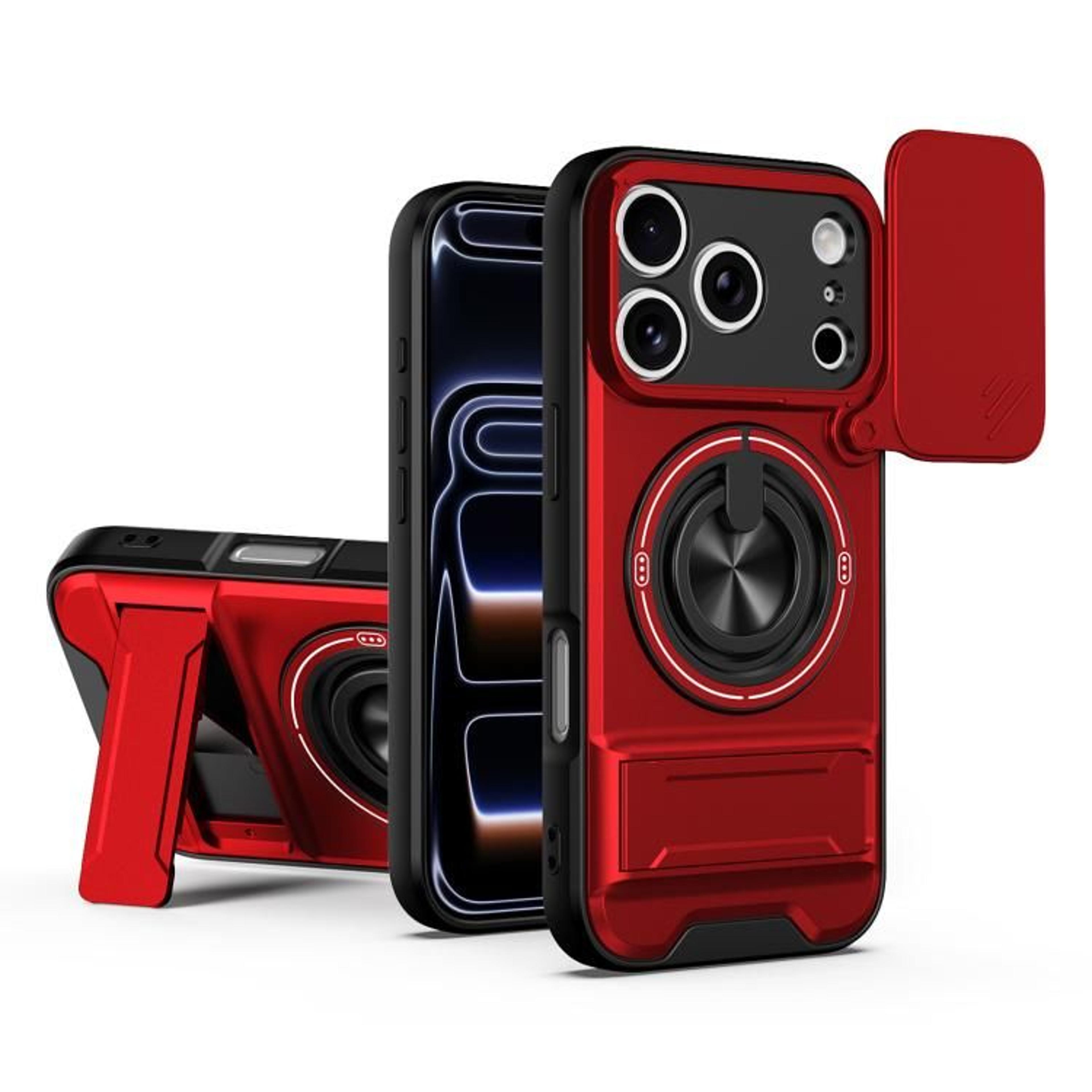 IPhone 18 Pro Case With Sliding Camera Cover Magnetic Charging And Kickstand Protection 15