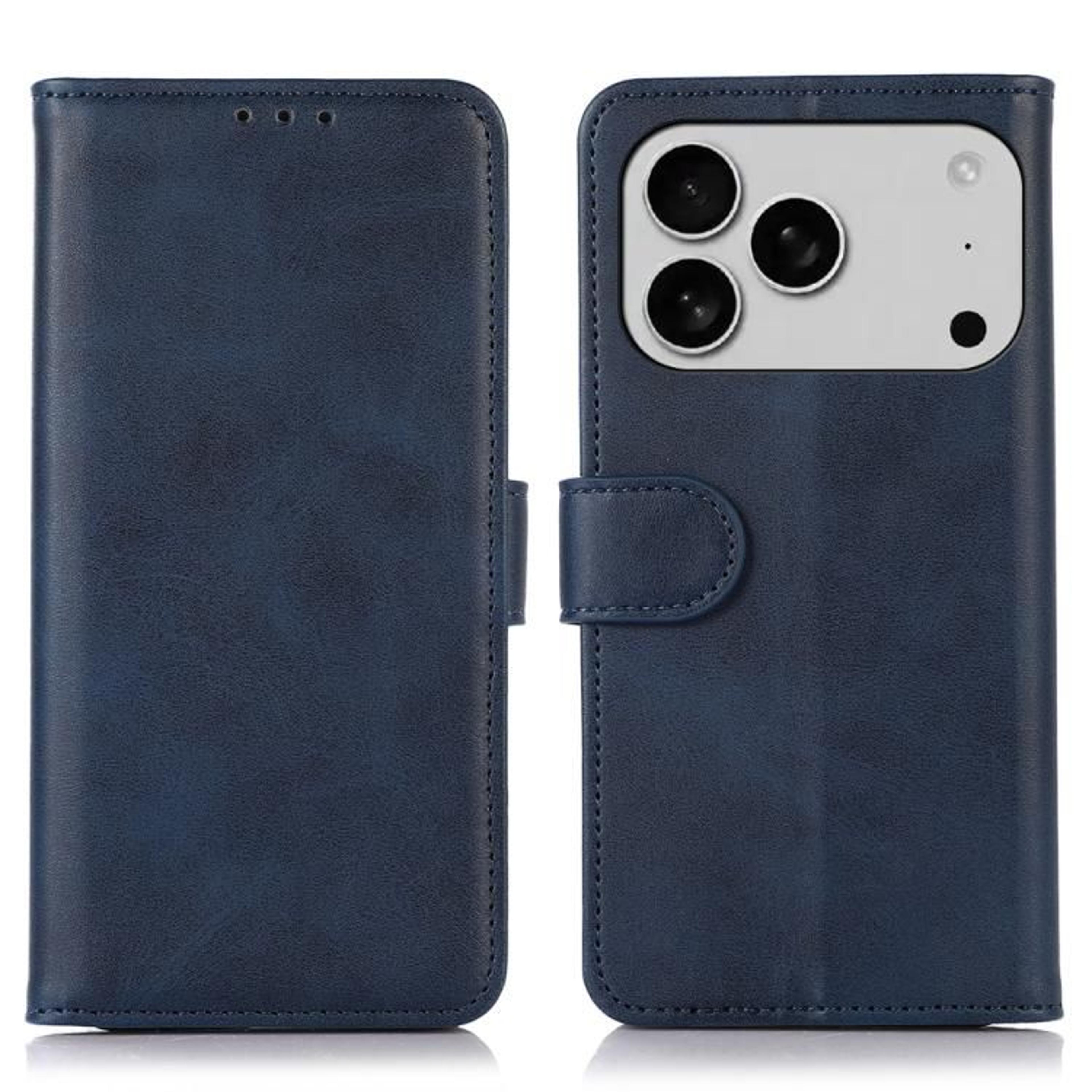 IPhone 18 Pro Max Wallet Case With CowTexture PU Leather Card Holder And Kickstand 8