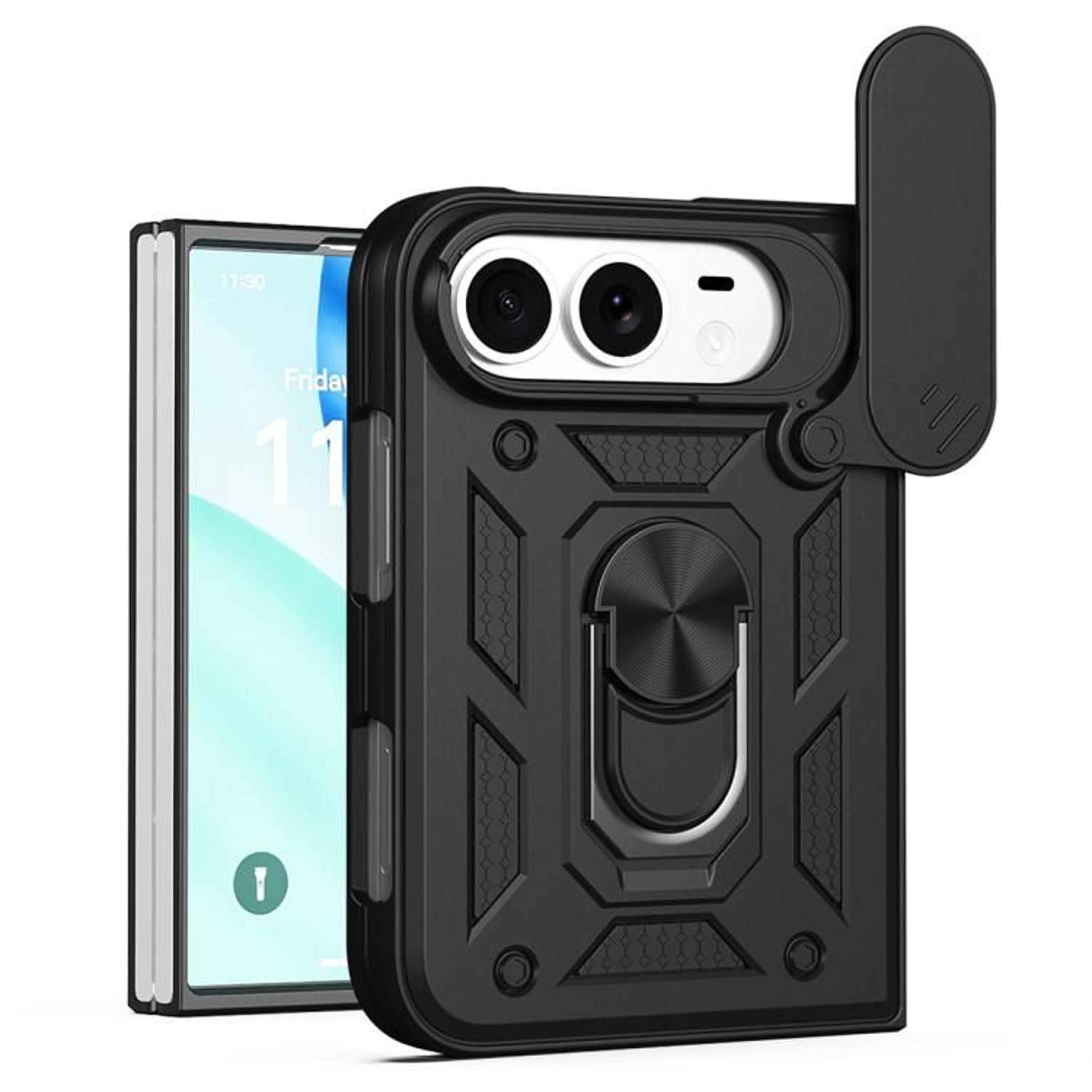 Duo Sliding Camera Cover Phone Case With Ring Stand And Magnetic Holder Compatibility 8