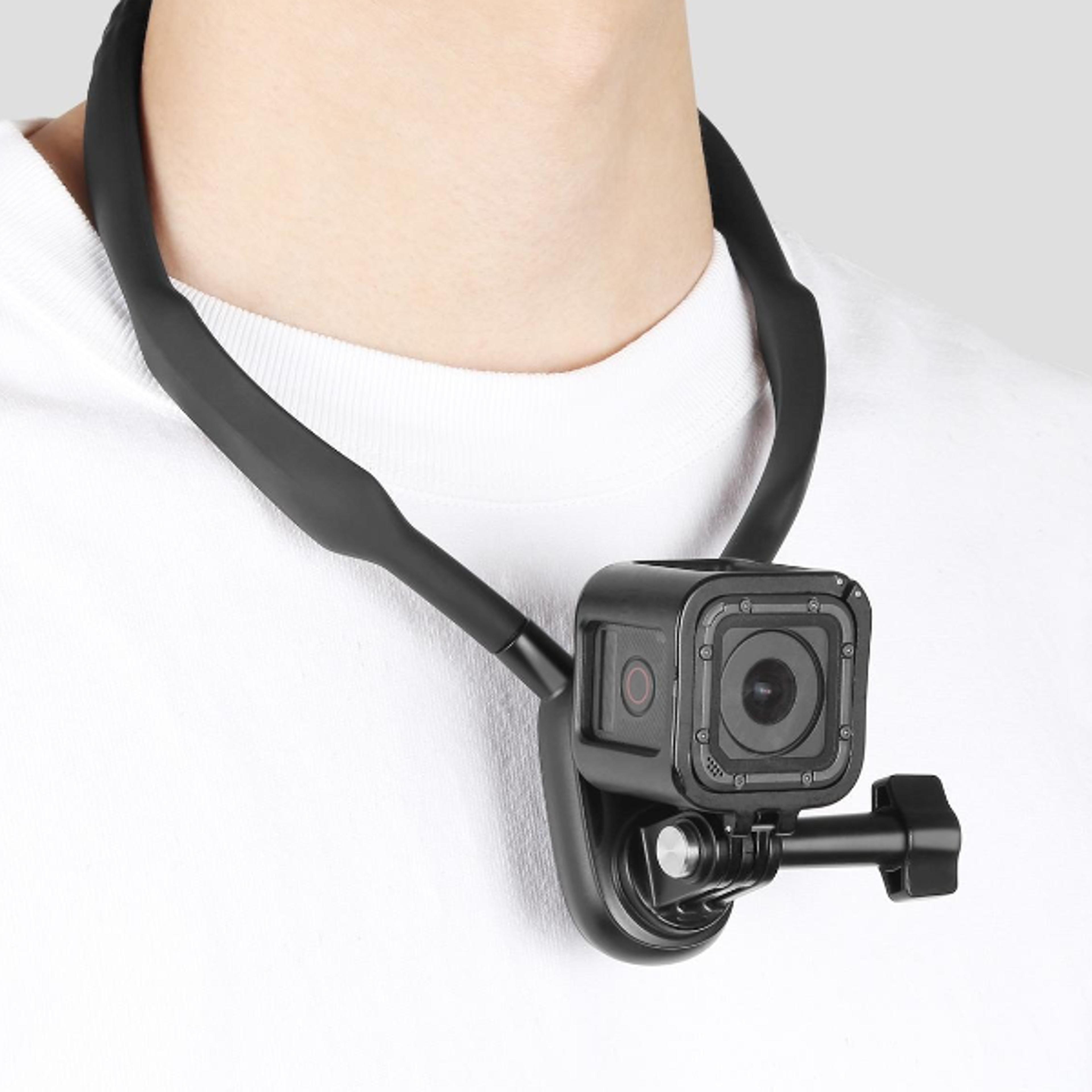 puluz lazy neck bracket pov gopro neck mount hands free action camera holder