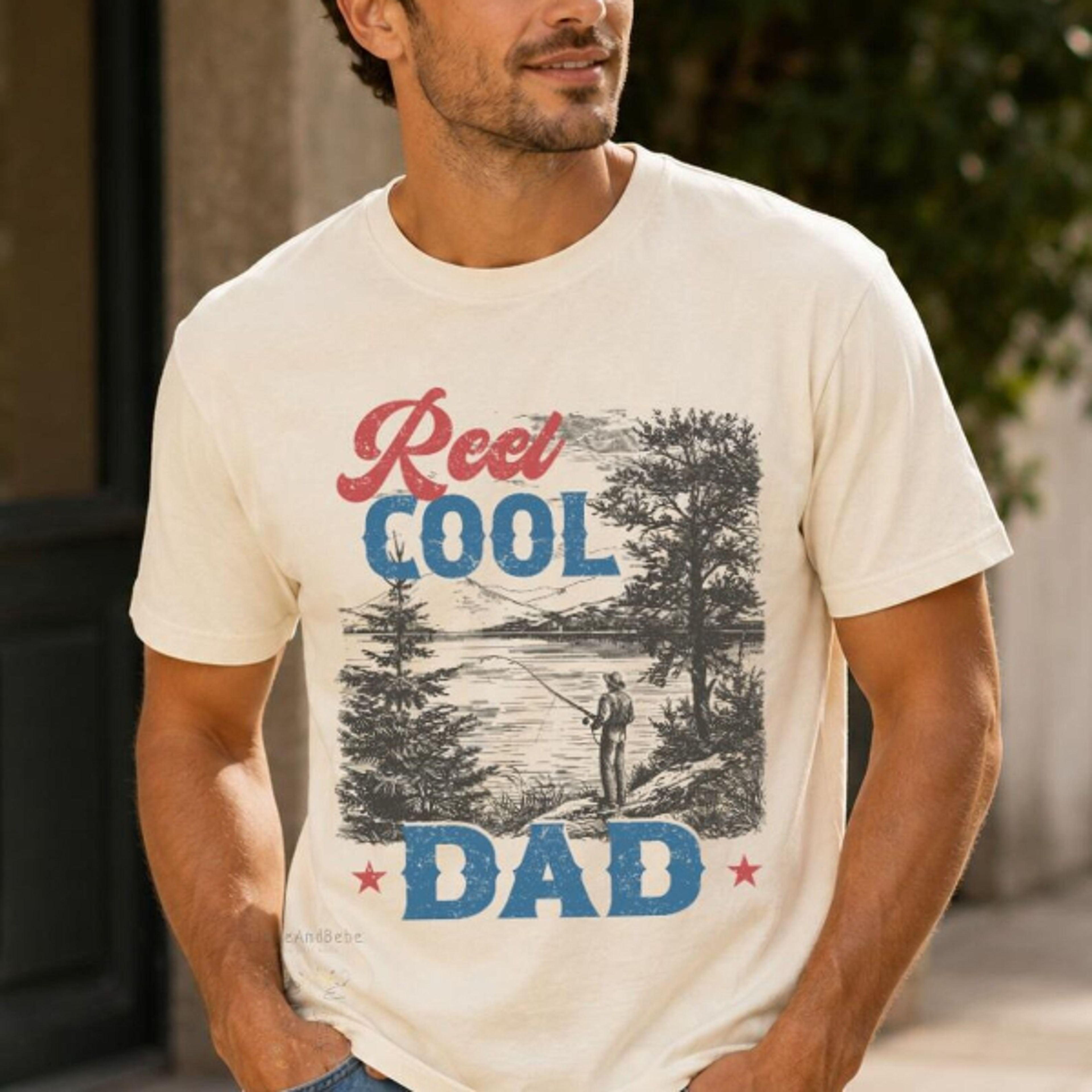 reel cool dad shirt, fishing dad shirt, funny dad gift, father's day fishing tee, fisherman shirt, dad fishing gift