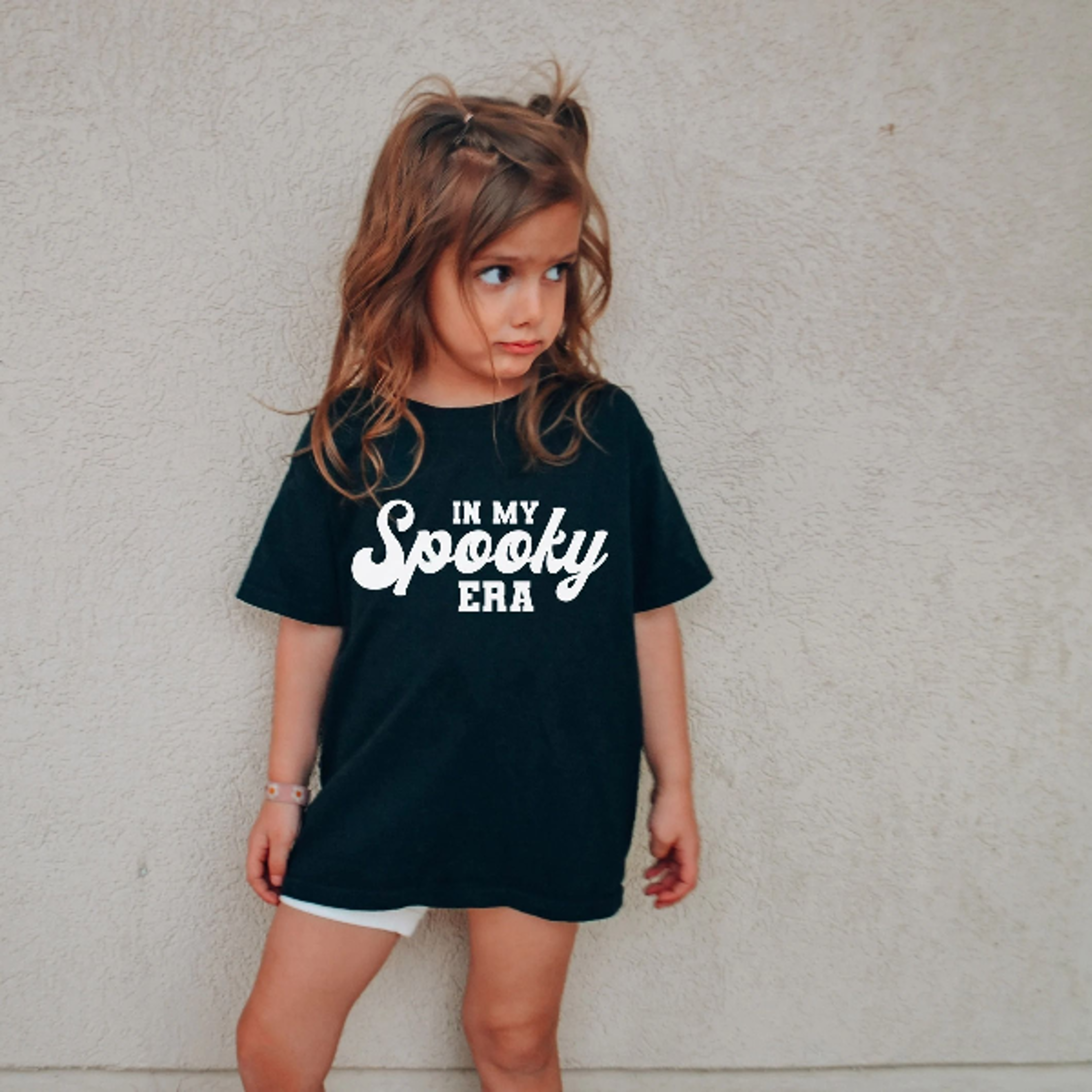 in my spooky era shirt, girls halloween shirt, toddler halloween tee, cute spooky season outfit, pink halloween shirt, f