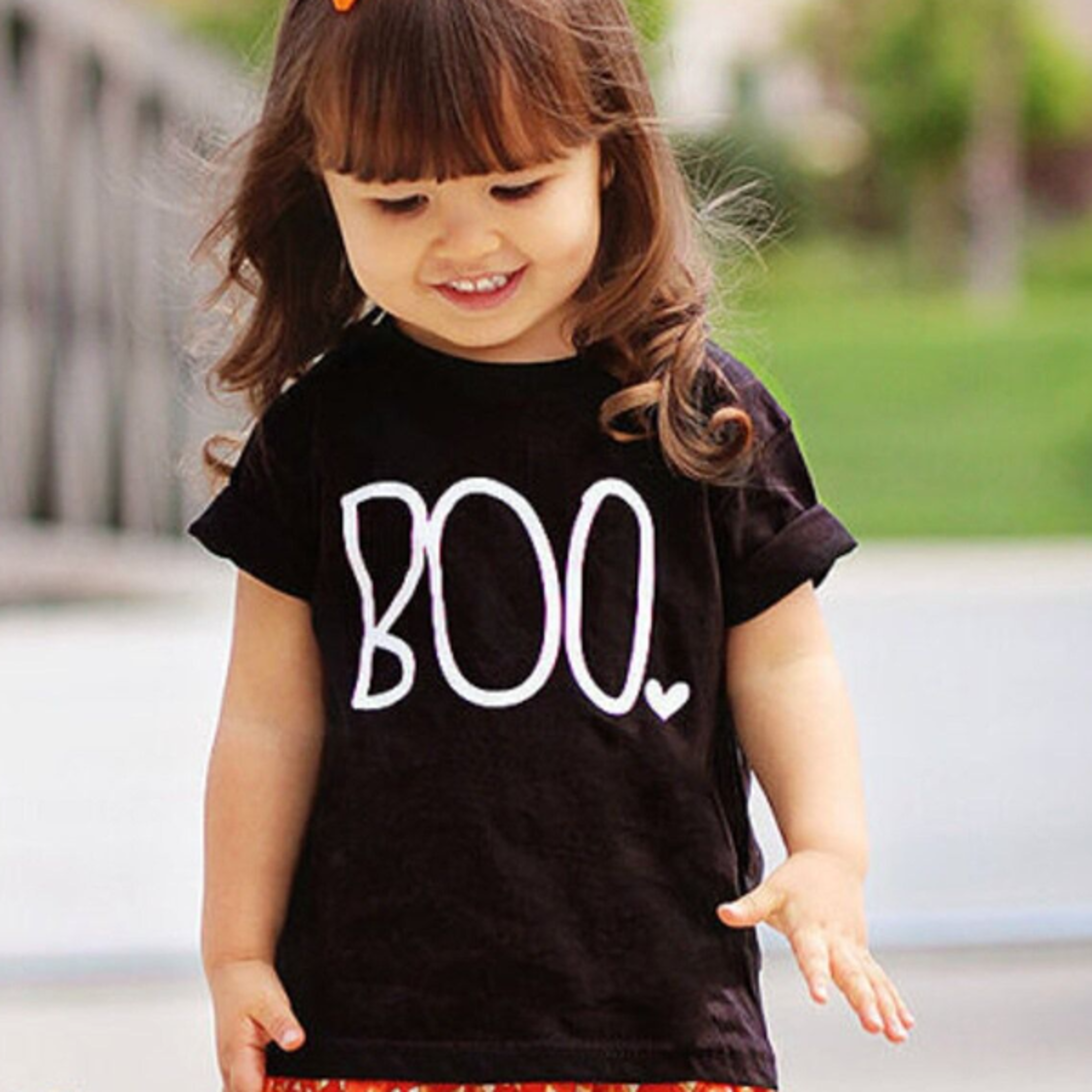 boo halloween shirt for girls, cute toddler halloween tee, minimalist boo shirt, kids halloween outfit, spooky season